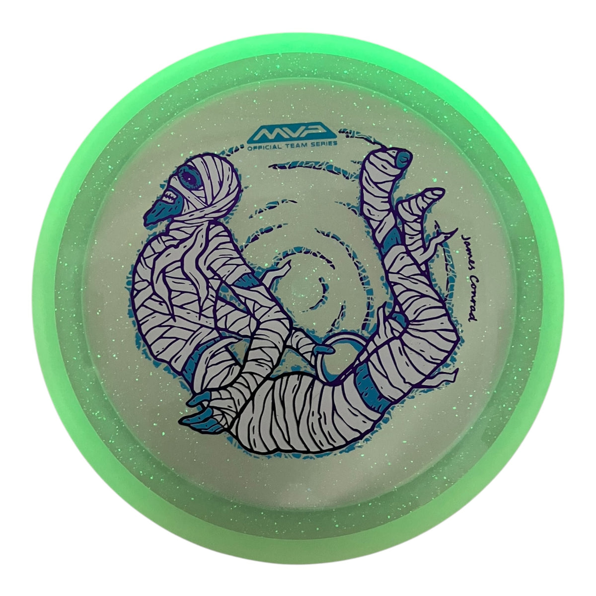 MVP Disc Sports Trail | Particle Proton | Clear/White/Blue 167g (James Conrad Halloween) Disc Golf