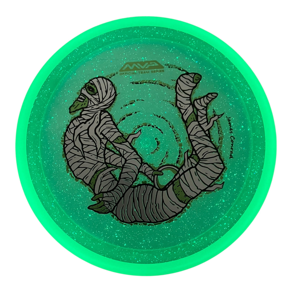 MVP Disc Sports Trail | Particle Proton | Green/Silver/Green 165-168g (James Conrad Halloween) Disc Golf