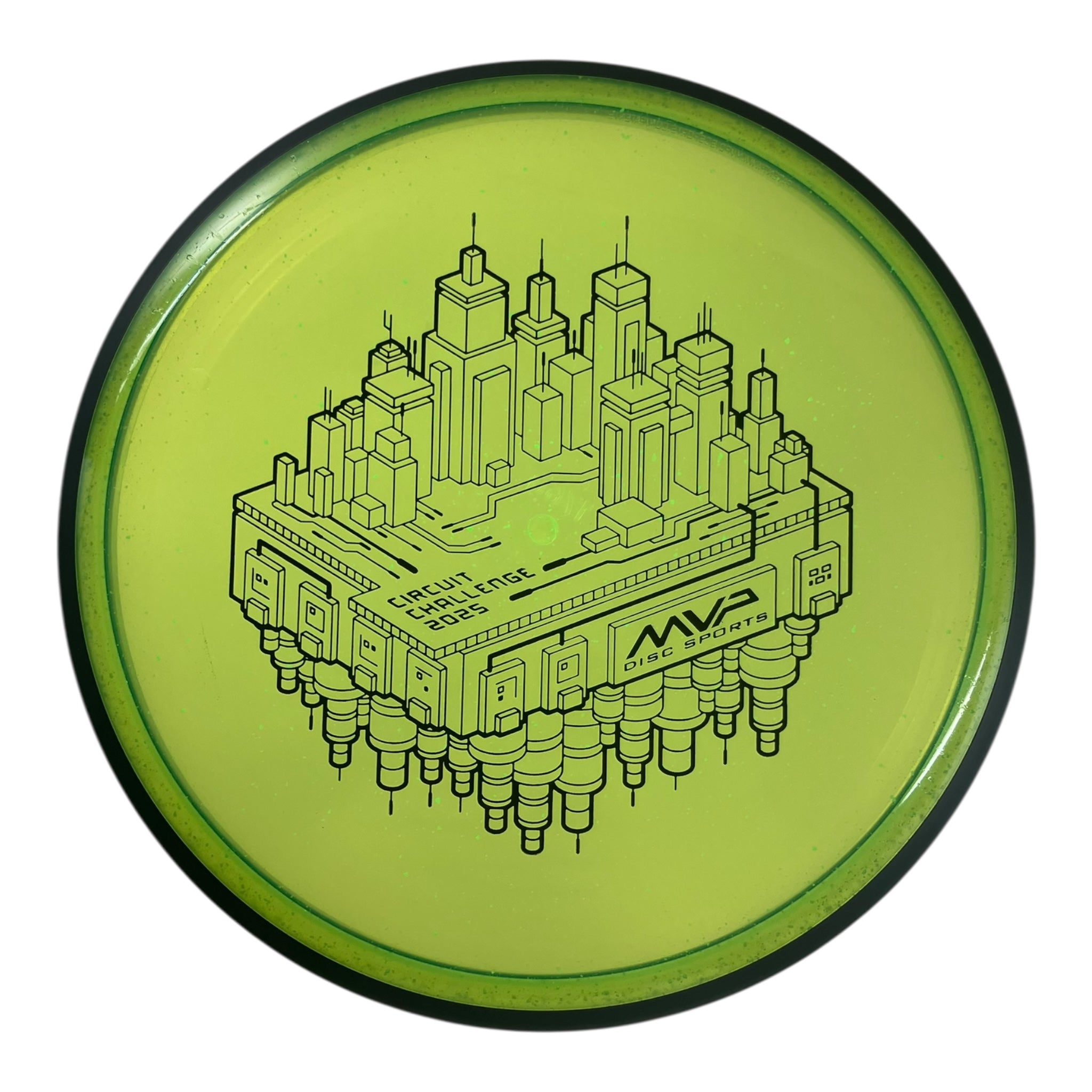 MVP Disc Sports Uplink | Particle Glow Proton | Green/Black 176-178g (MVP Circuit Challenge) Disc Golf