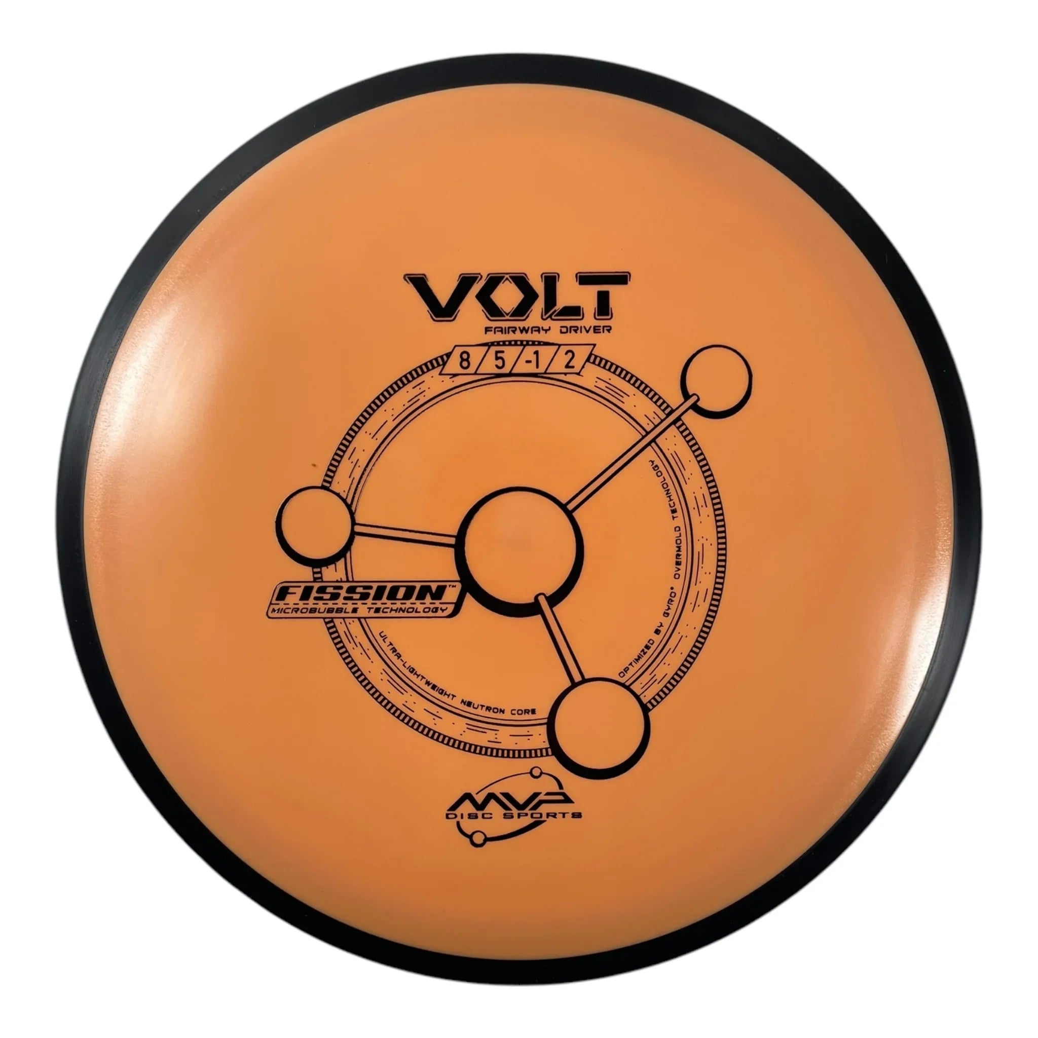 MVP Disc Sports Volt | Fission | Orange/Black 167-175g Disc Golf