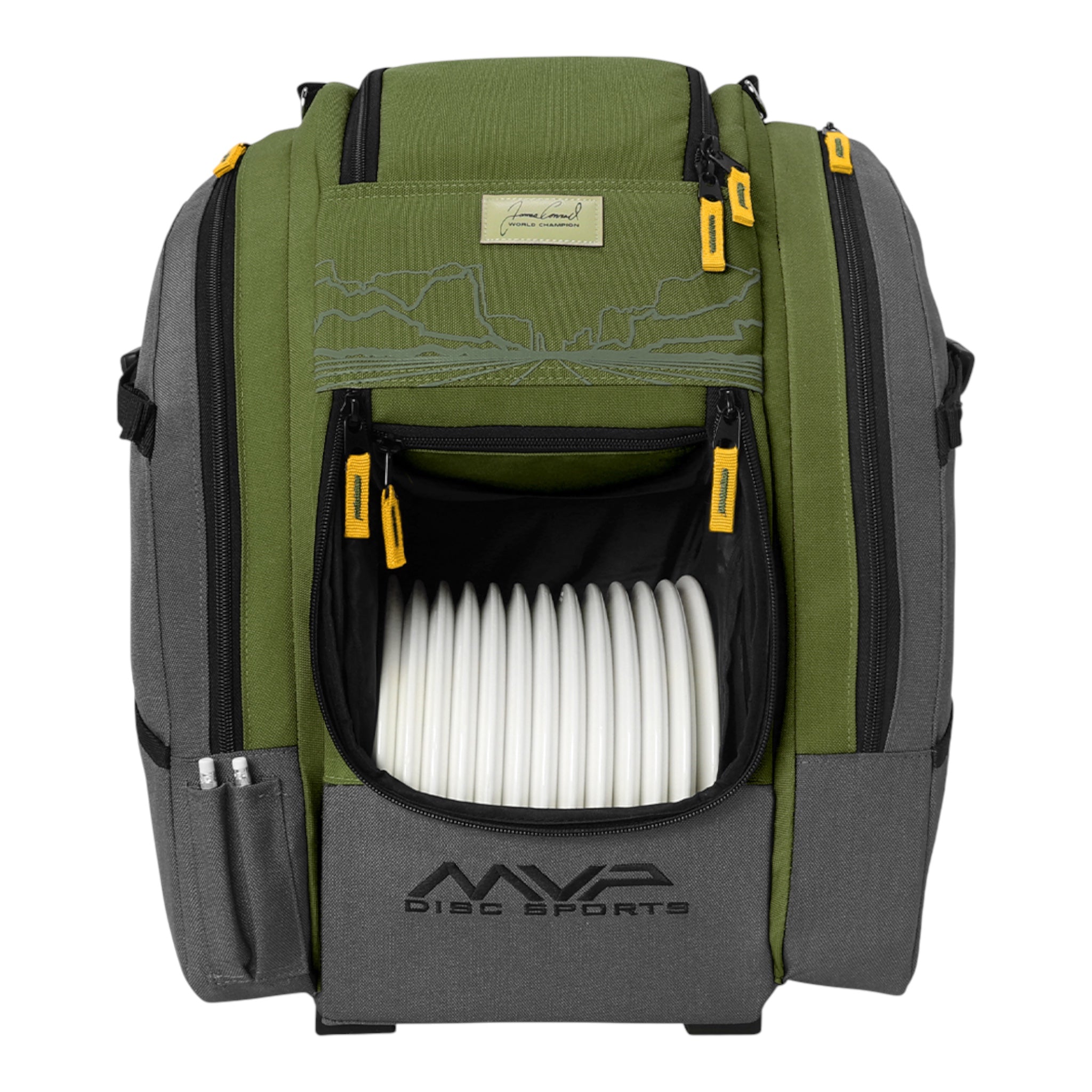 MVP Disc Sports Voyager Slim Backpack (James Conrad) Disc Golf
