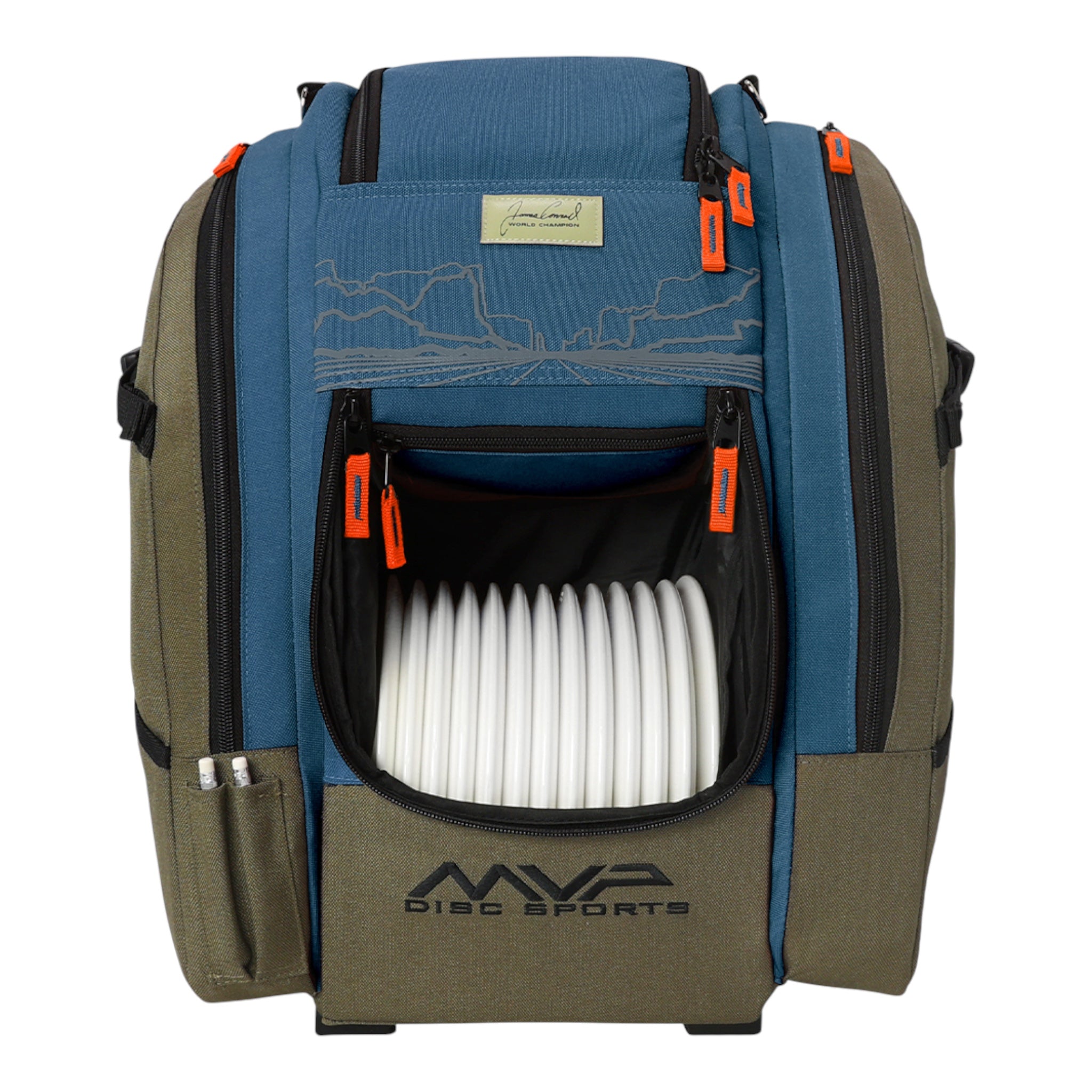 MVP Disc Sports Voyager Slim Backpack (James Conrad) Disc Golf