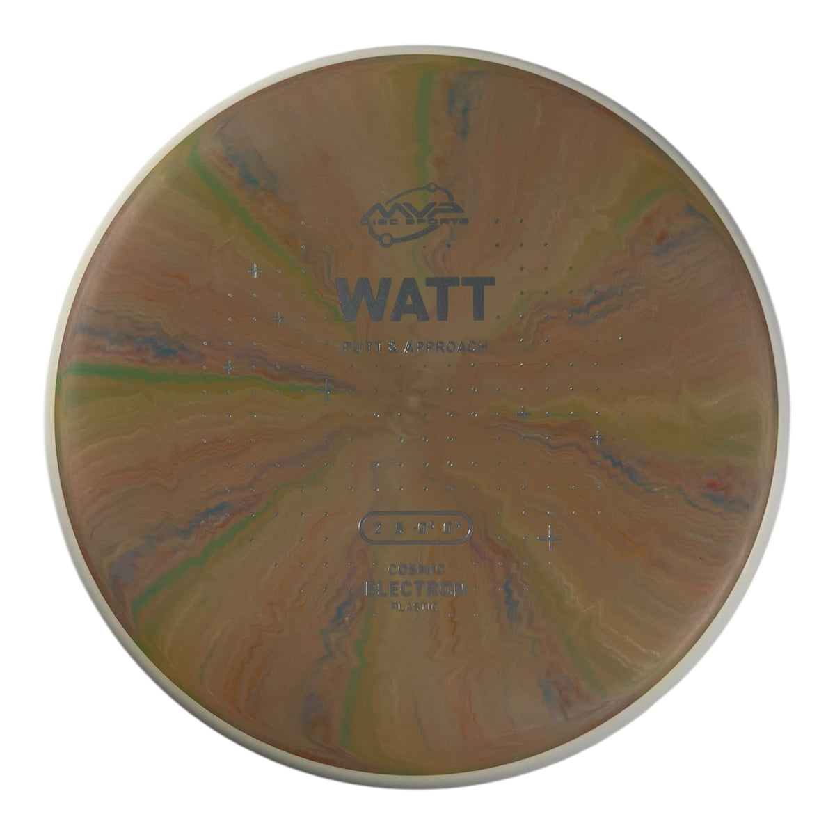 MVP Disc Sports Watt | Cosmic Electron | Brown/White 168g (Project Lab Coat) Disc Golf