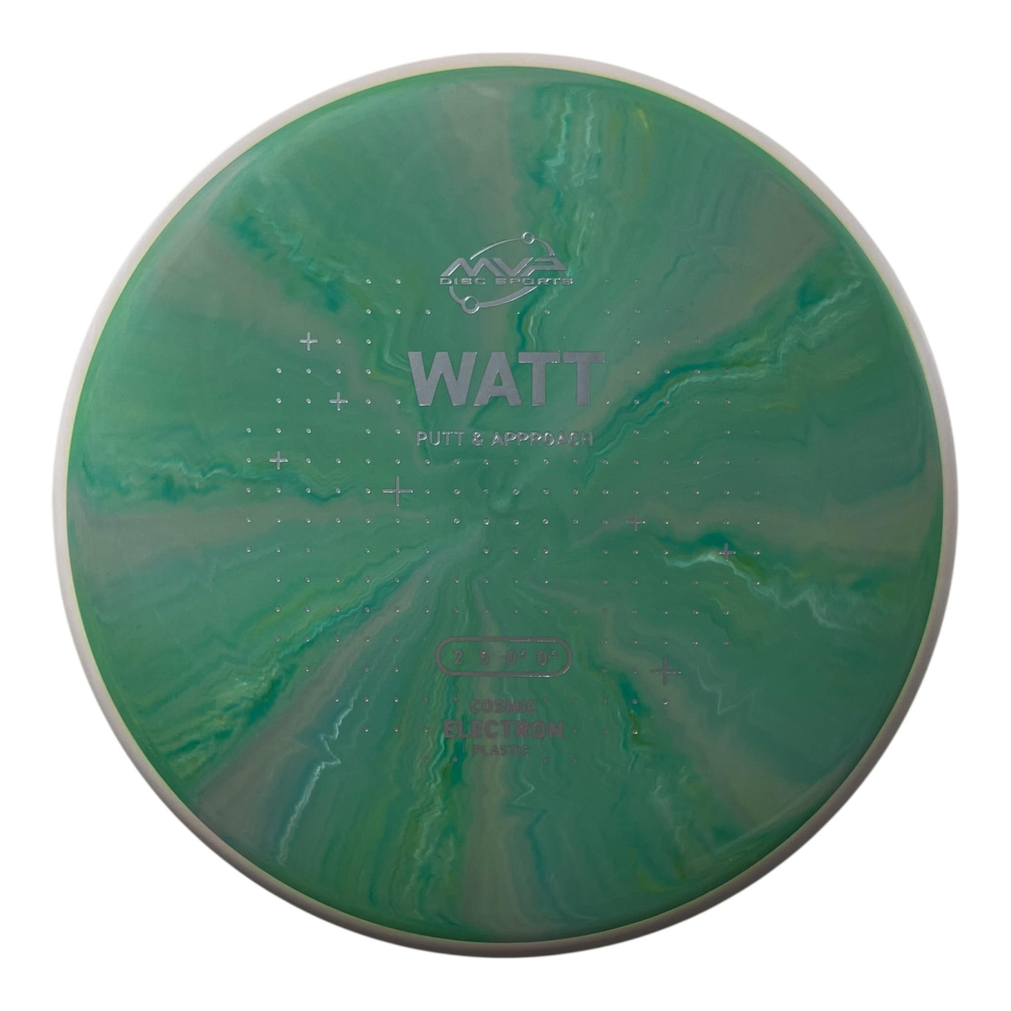 MVP Disc Sports Watt | Cosmic Electron | Green/White 167-173g (Project Lab Coat) Disc Golf