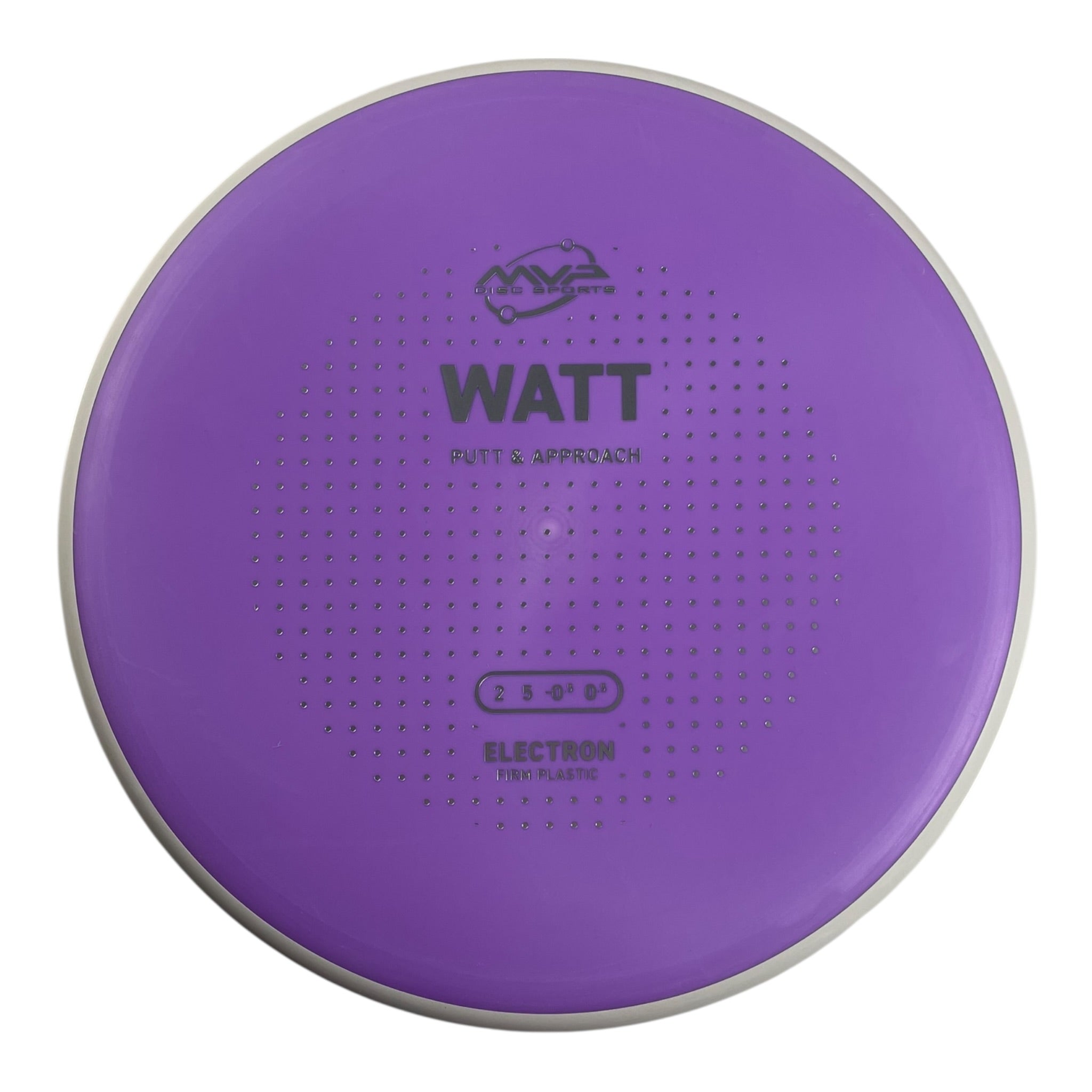 MVP Disc Sports Watt | Electron Firm | Purple/White 174g (Project Lab Coat) Disc Golf