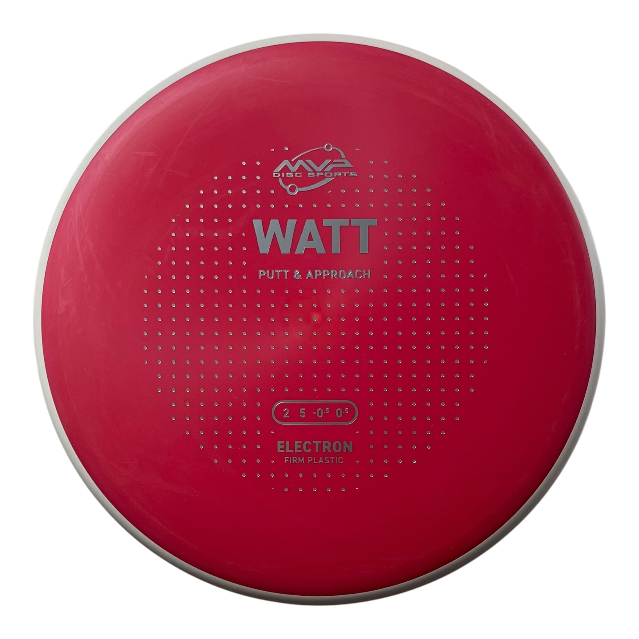 MVP Disc Sports Watt | Electron Firm | Red/White 174g (Project Lab Coat) Disc Golf