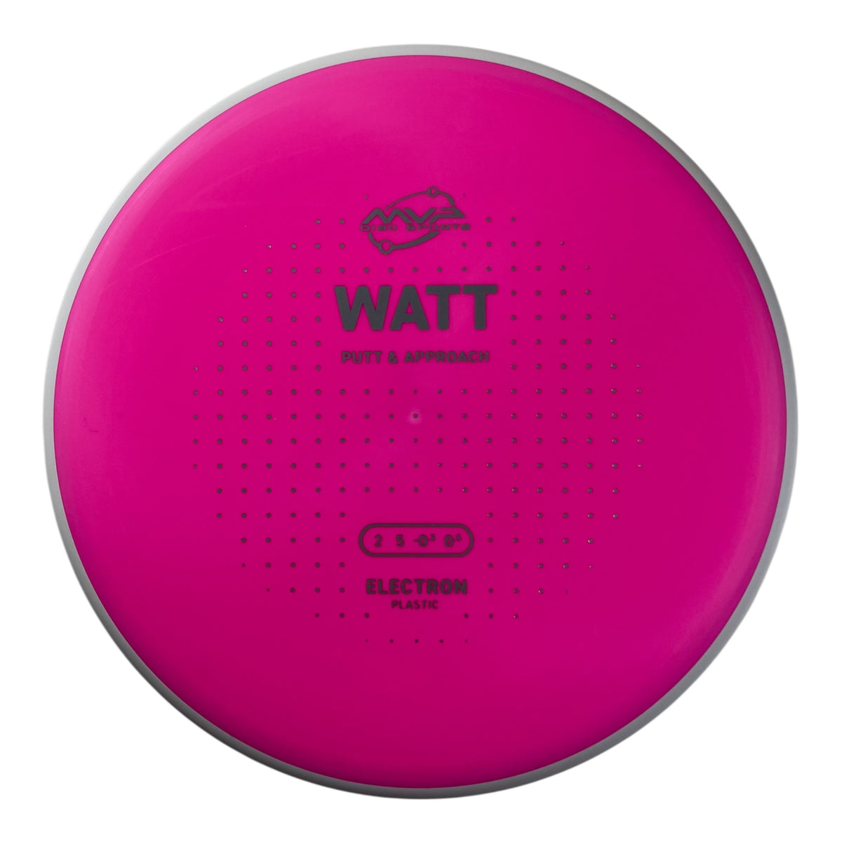 MVP Disc Sports Watt | Electron | Pink/White 169g (Project Lab Coat) Disc Golf
