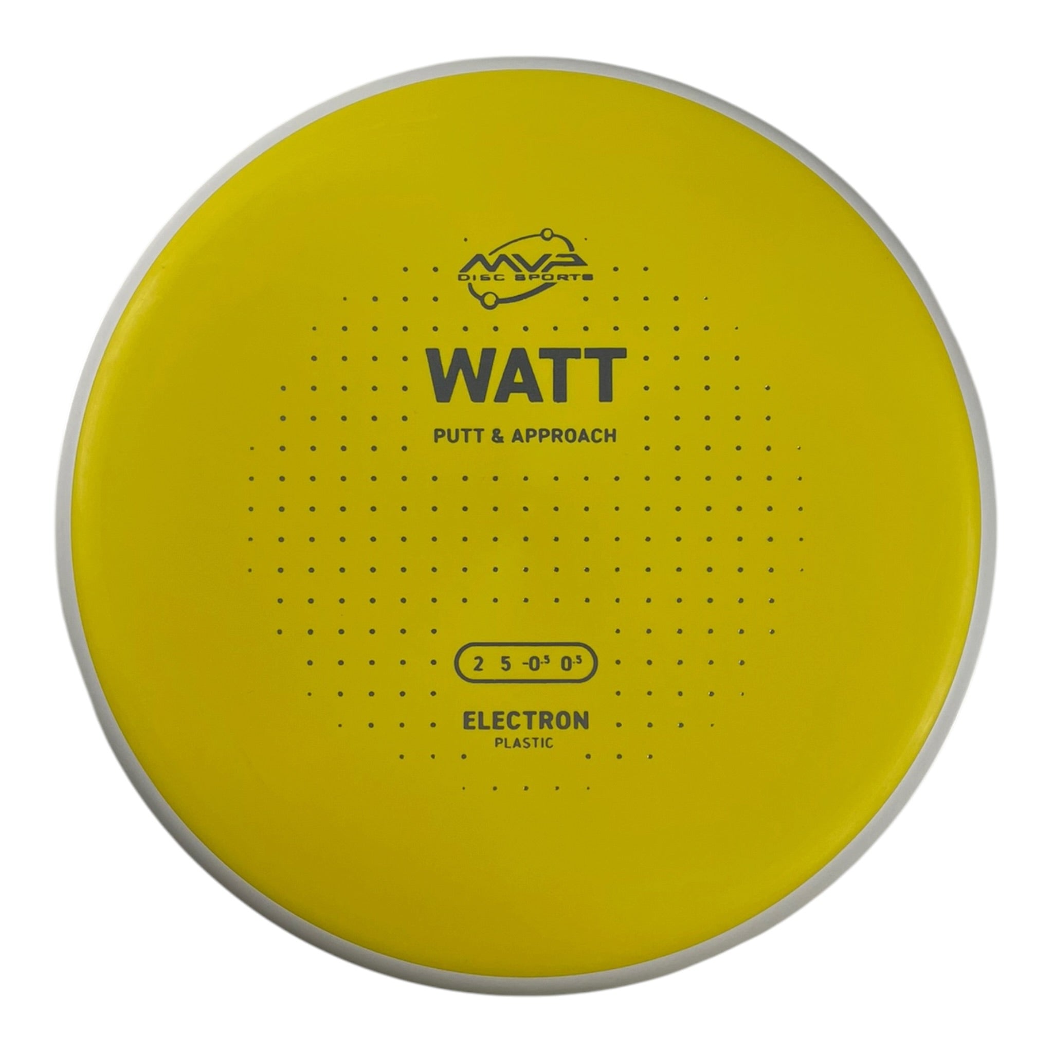 MVP Disc Sports Watt | Electron | Yellow/White 167g (Project Lab Coat) Disc Golf