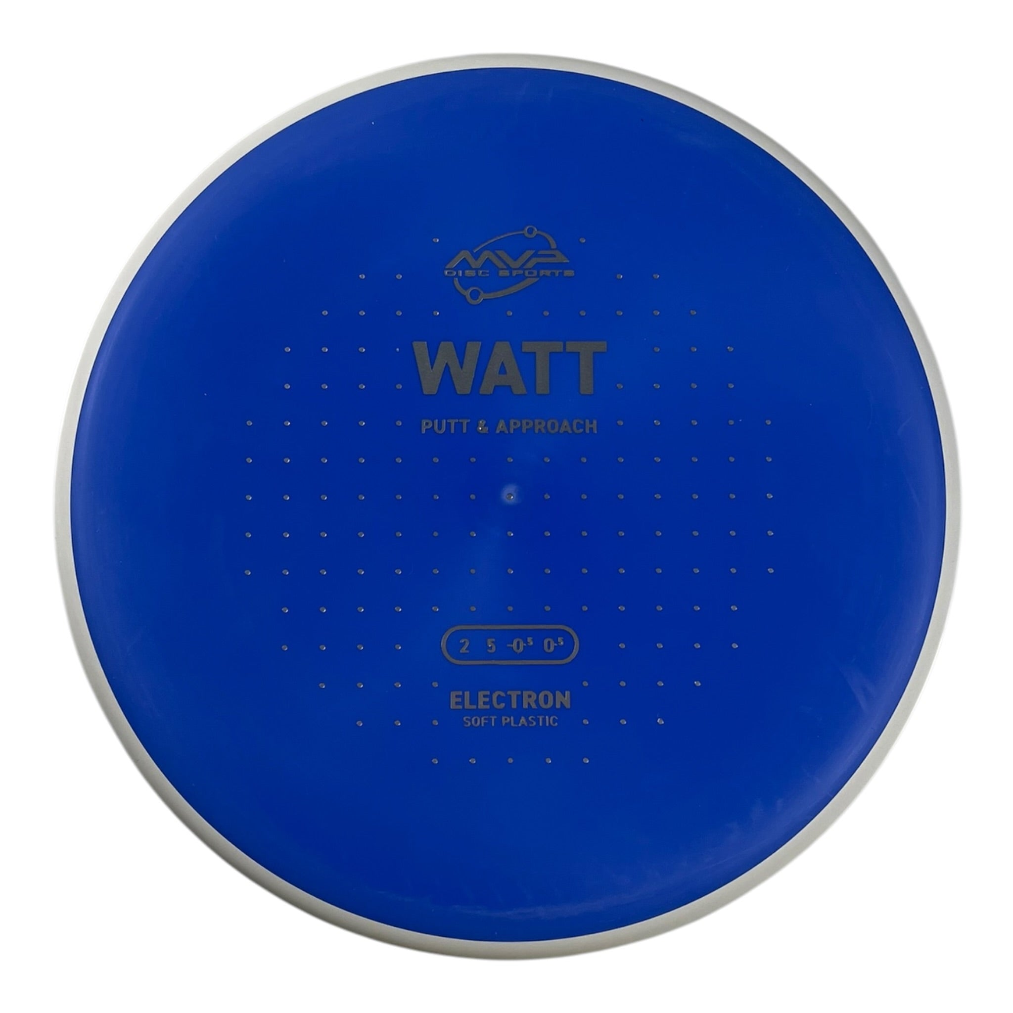 MVP Disc Sports Watt | Electron Soft | Blue/White 169g (Project Lab Coat) Disc Golf
