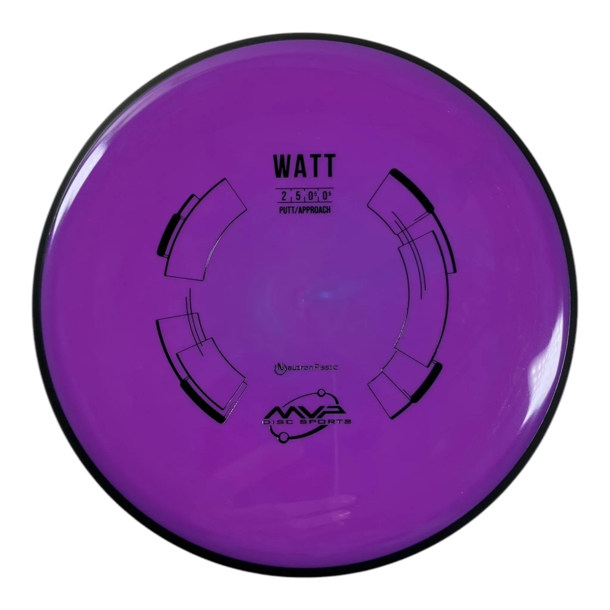 MVP Disc Sports Watt | Neutron | Purple/Black 174g Disc Golf