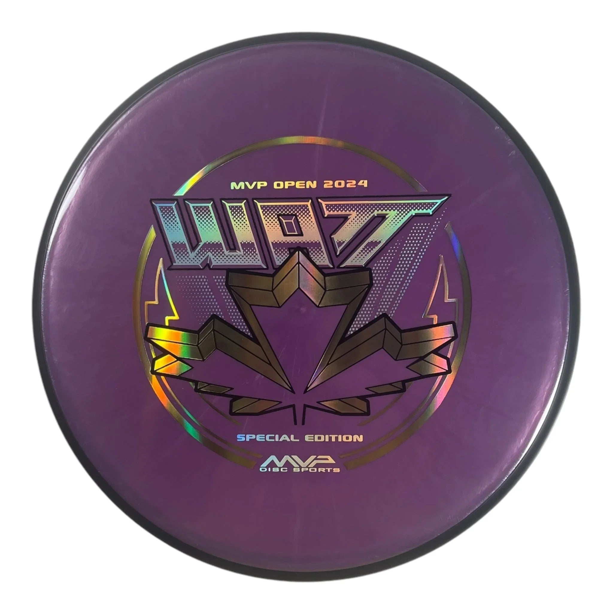 MVP Disc Sports Watt | Plasma Soft | Purple/Gold 171g (MVP Open) Disc Golf