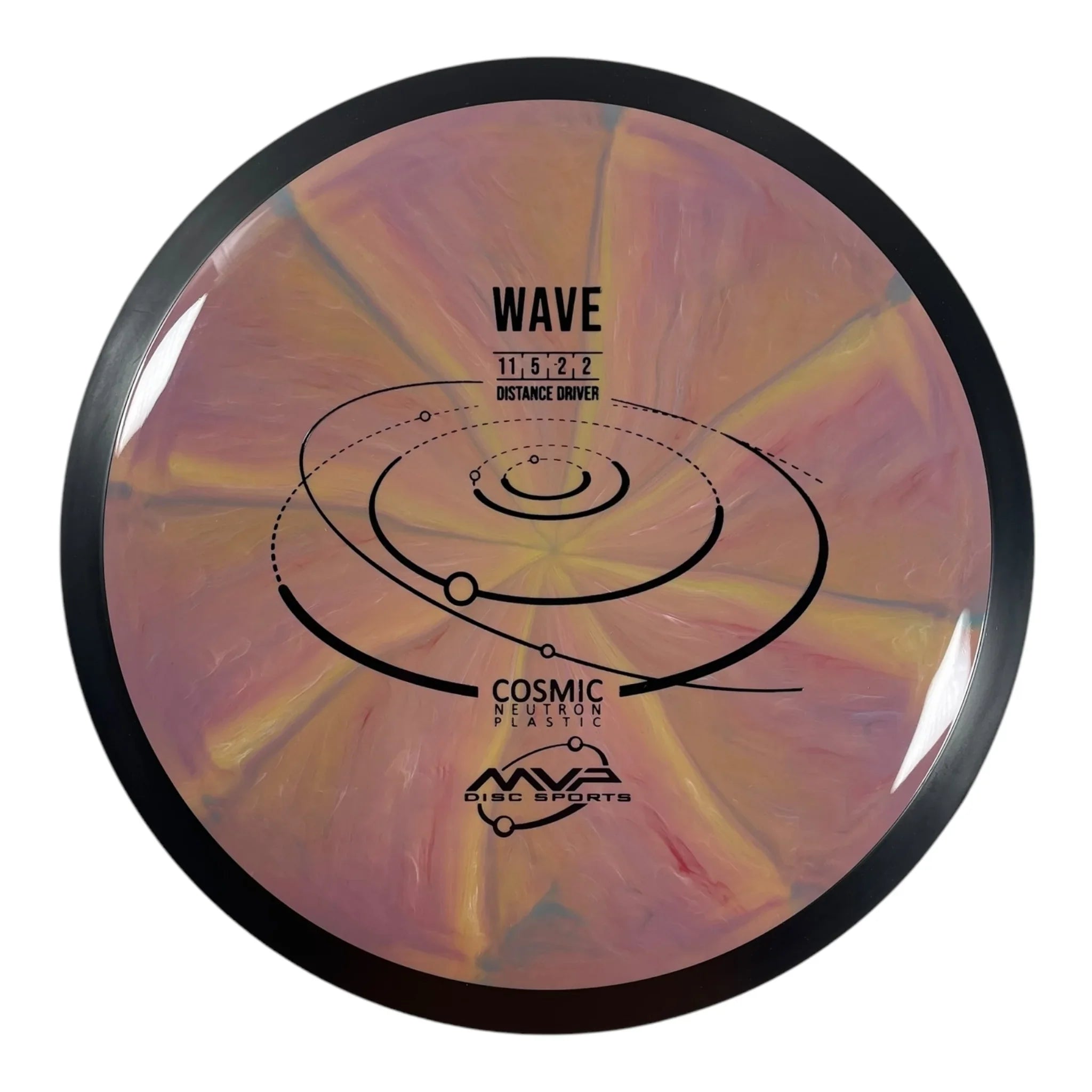 MVP Disc Sports Wave | Cosmic Neutron | Pink/Black 168g Disc Golf