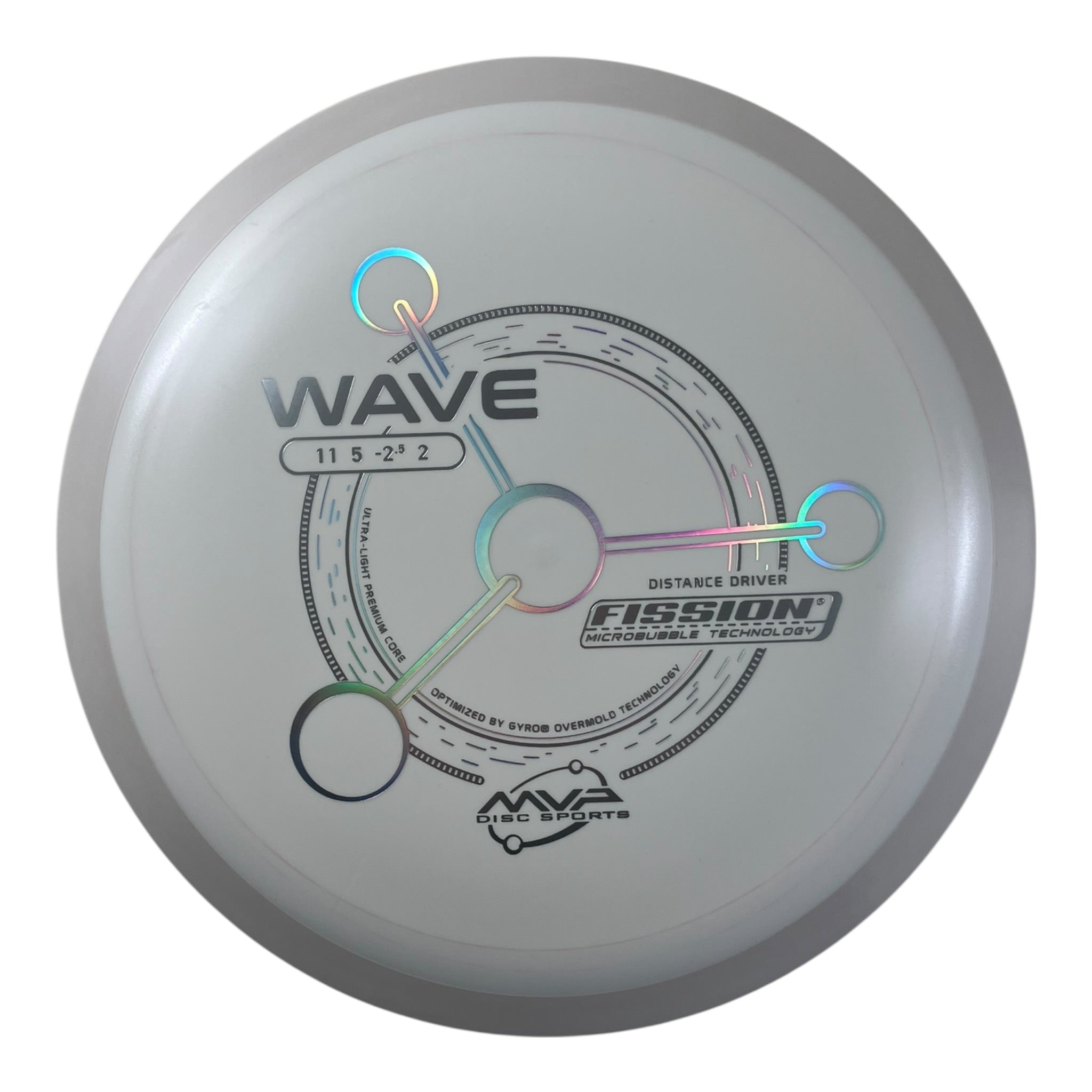 MVP Disc Sports Wave | Fission | White/White 146-169g (Project Lab Coat) Disc Golf