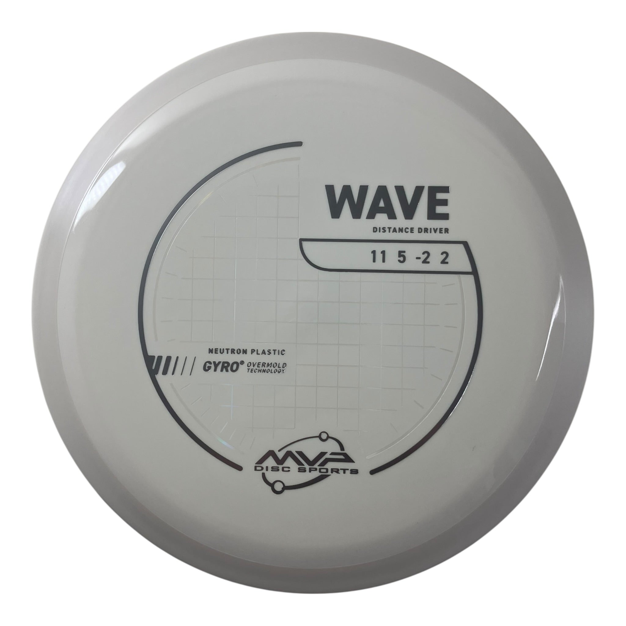 MVP Disc Sports Wave | Neutron | White/White 162g (Project Lab Coat) Disc Golf
