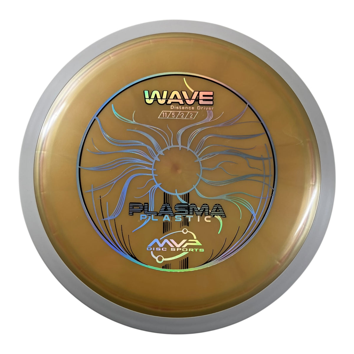 MVP Disc Sports Wave | Plasma | Gold/White 168g (Project Lab Coat) Disc Golf
