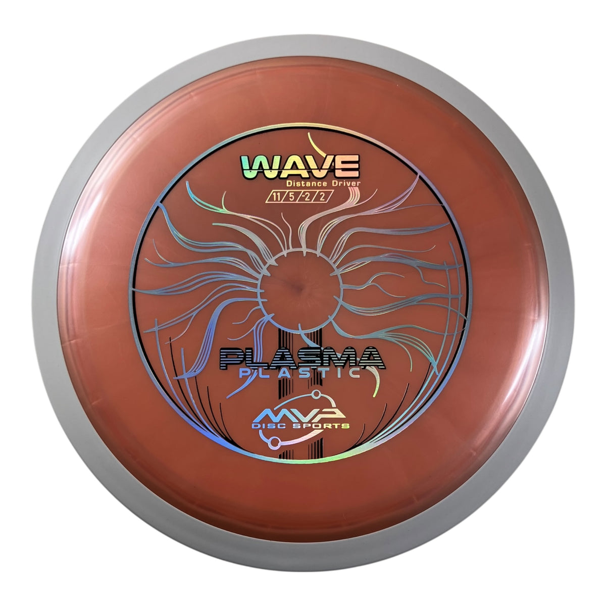MVP Disc Sports Wave | Plasma | Orange/White 173g (Project Lab Coat) Disc Golf