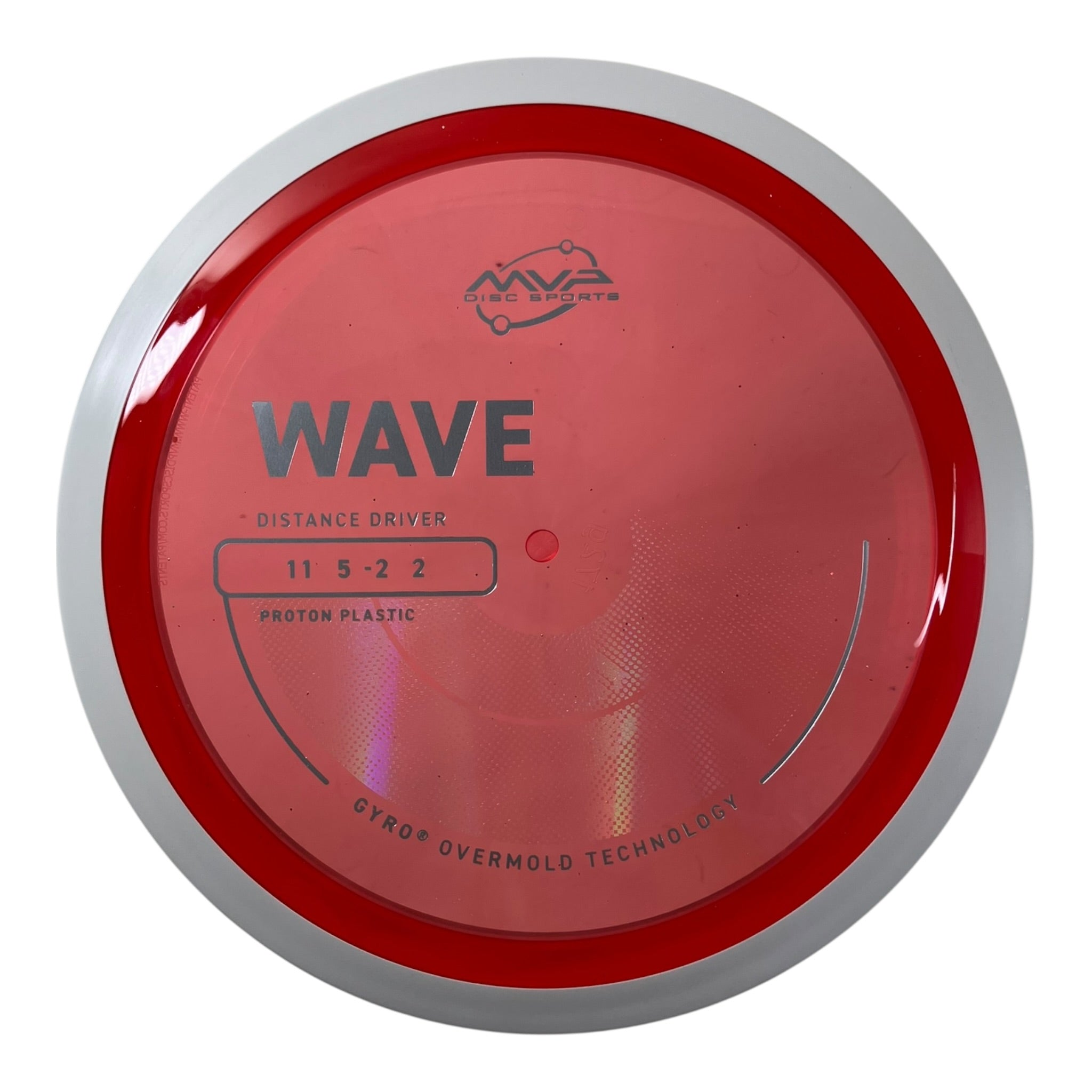 MVP Disc Sports Wave | Proton | Red/White 167-172g (Project Lab Coat) Disc Golf