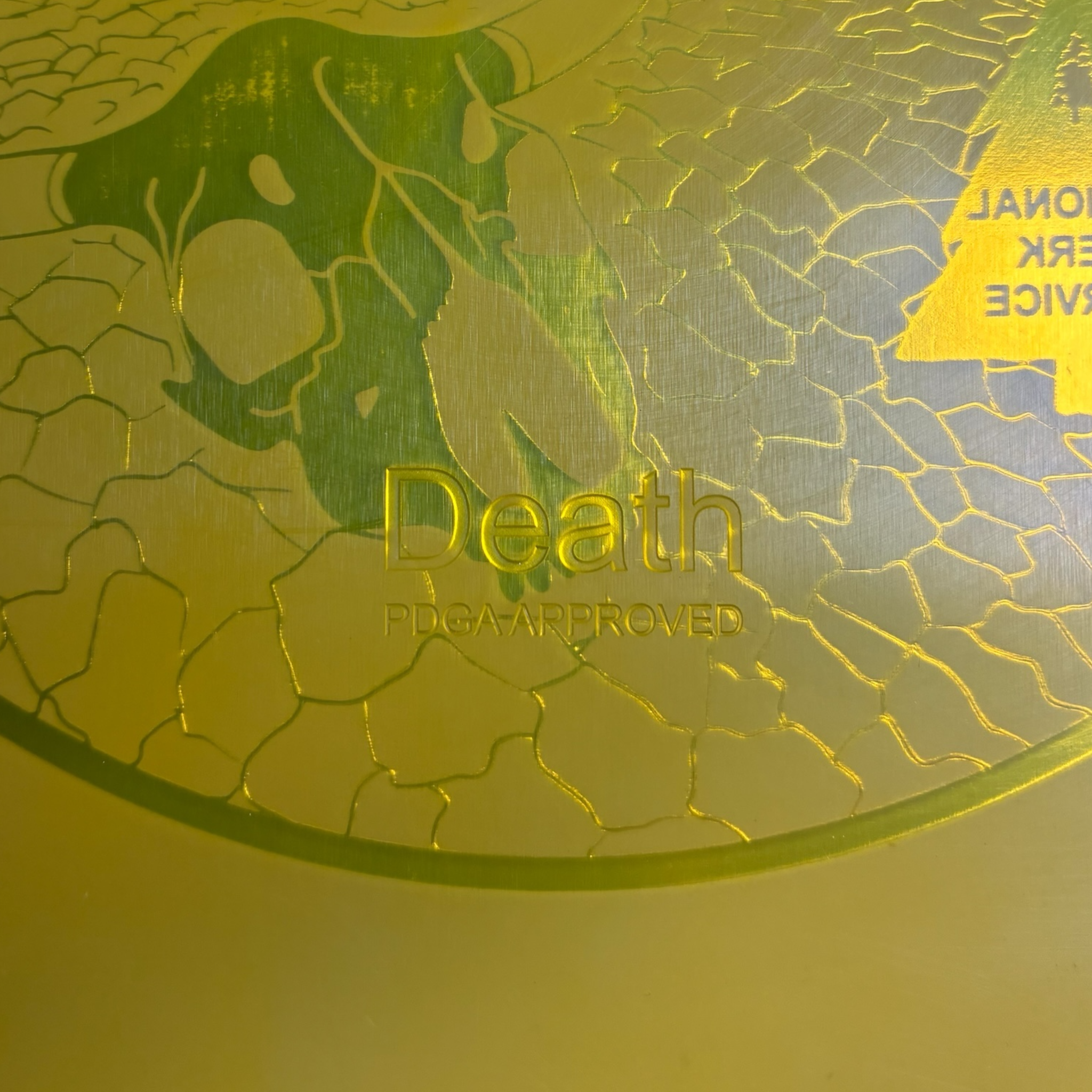 National Perk Service Death | Wind | Canary/Blood Red 177g (First Run) Disc Golf