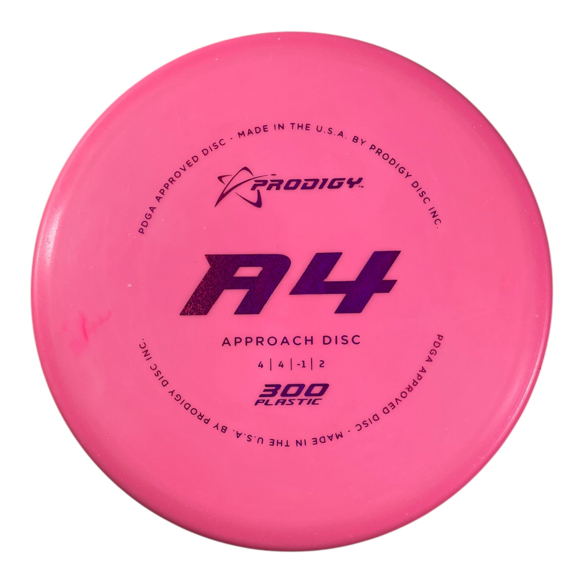 Prodigy Disc A4 | 300 | Pink/Purple 155g Disc Golf