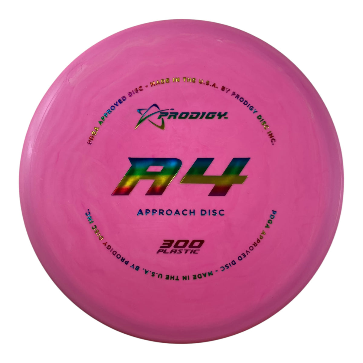 Prodigy Disc A4 | 300 | Pink/Rainbow 154g Disc Golf