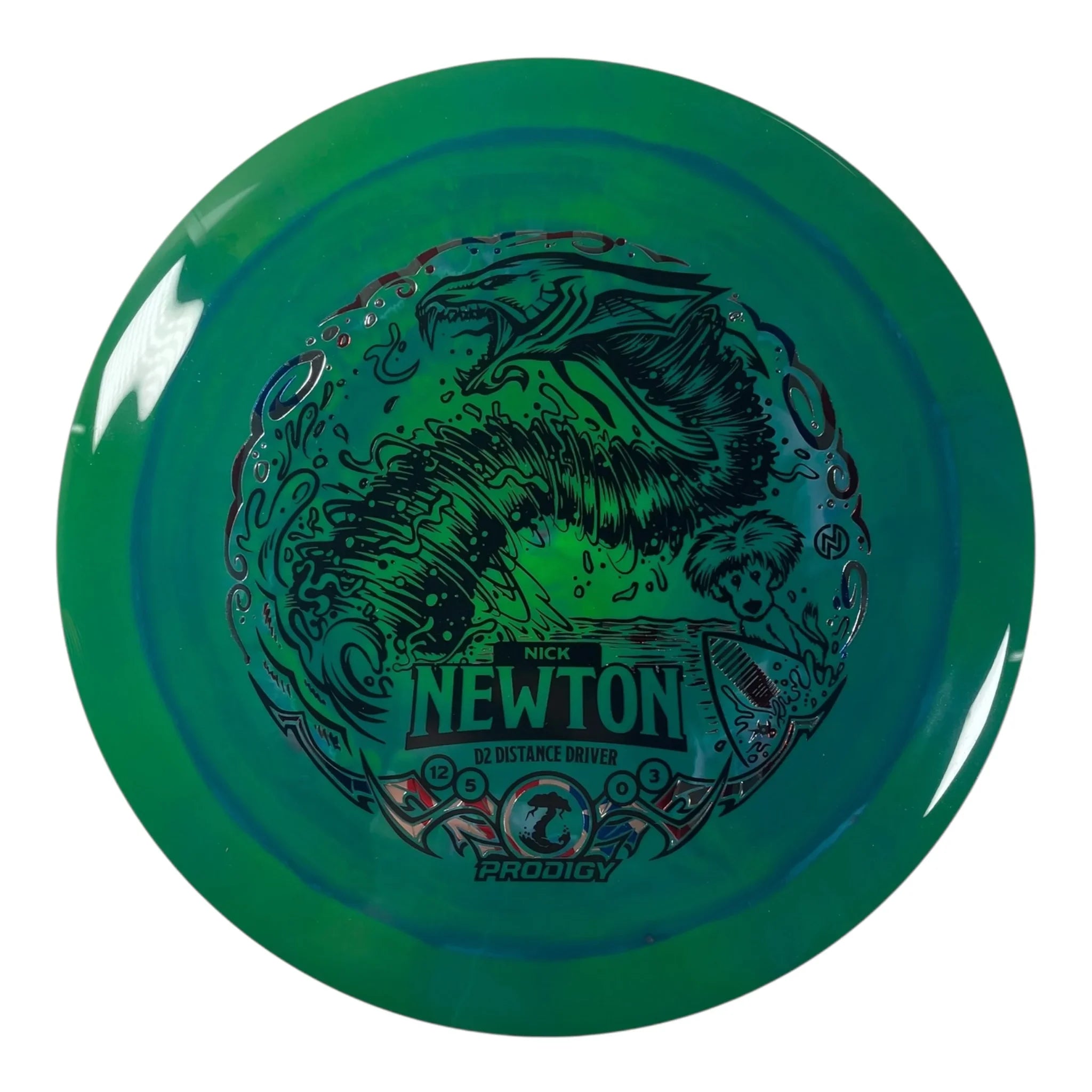 Prodigy Disc D2 | 400 Spectrum | Green/Black 172g (Nick Newton) Disc Golf
