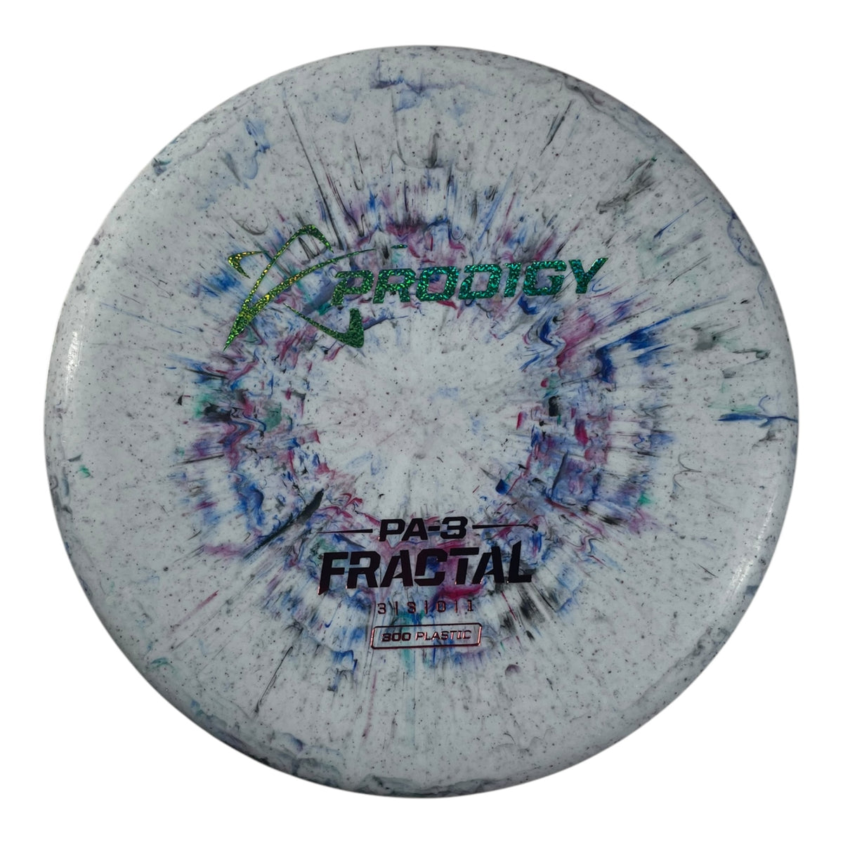 Prodigy Disc PA-3 | 300 Fractal | Blue/Green Sparkle 174g Disc Golf