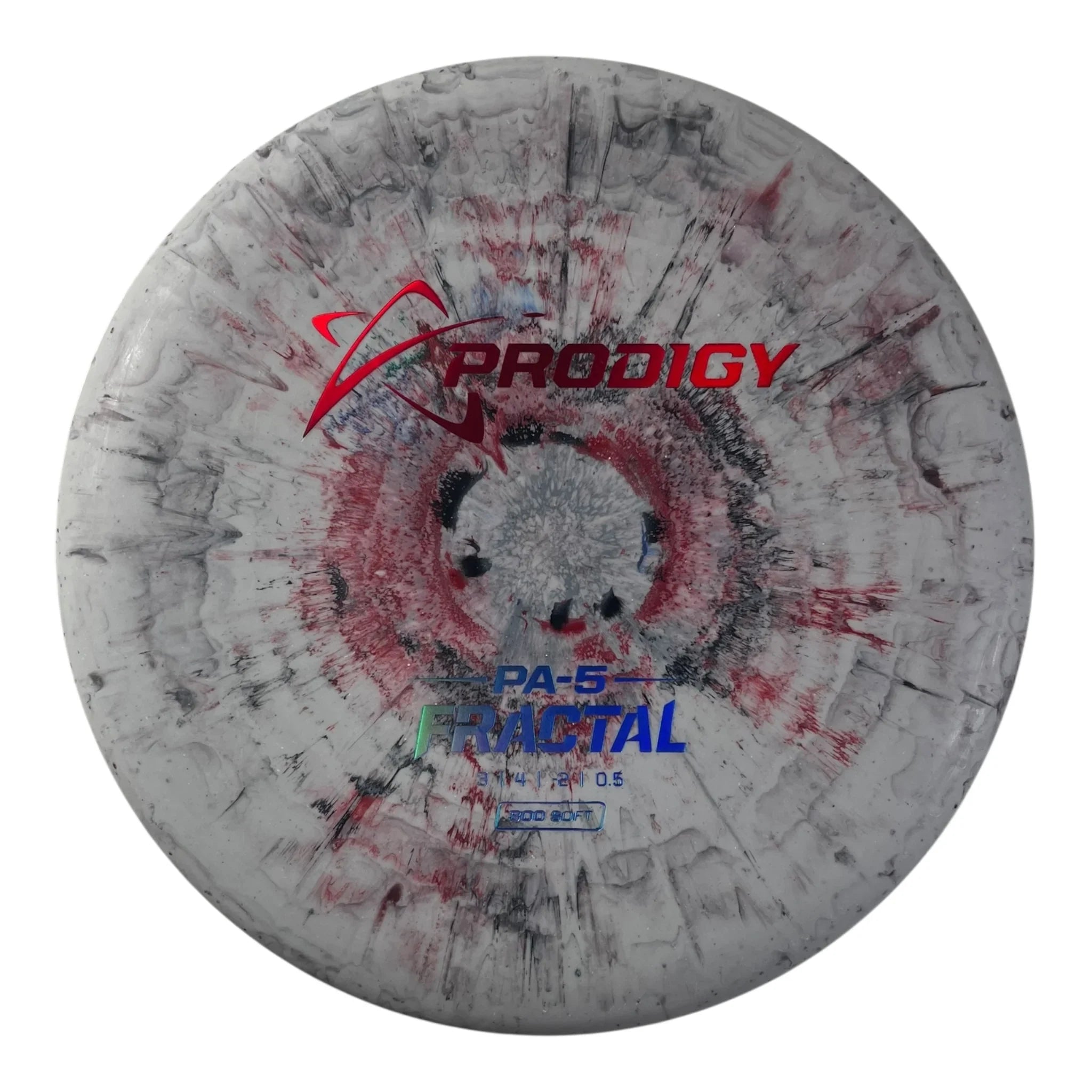 Prodigy Disc PA-5 | 300 Soft Fractal | Red/Red Holo 177g Disc Golf