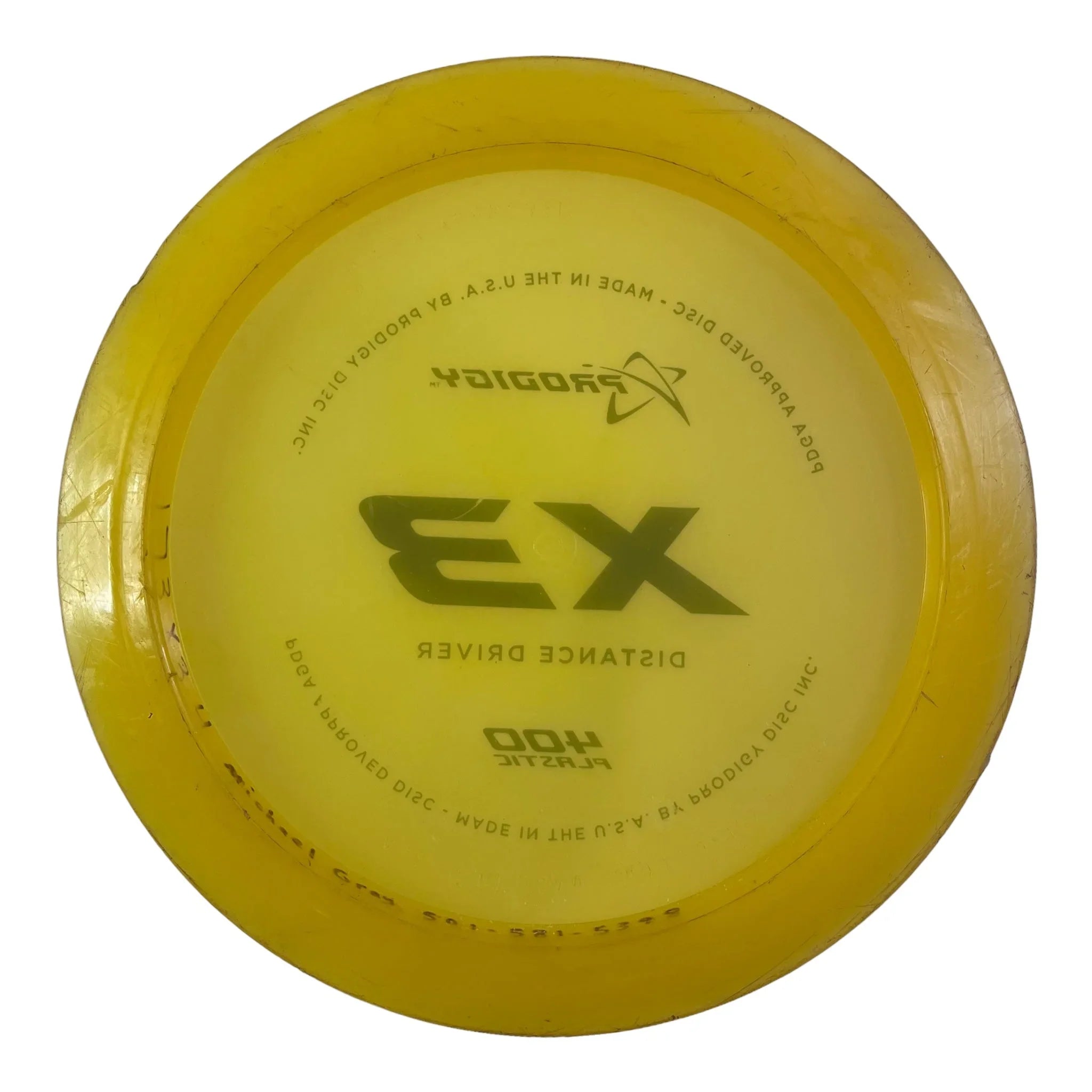 Prodigy Disc X3 - Used Good | 400 | Yellow/Silver 173g Disc Golf