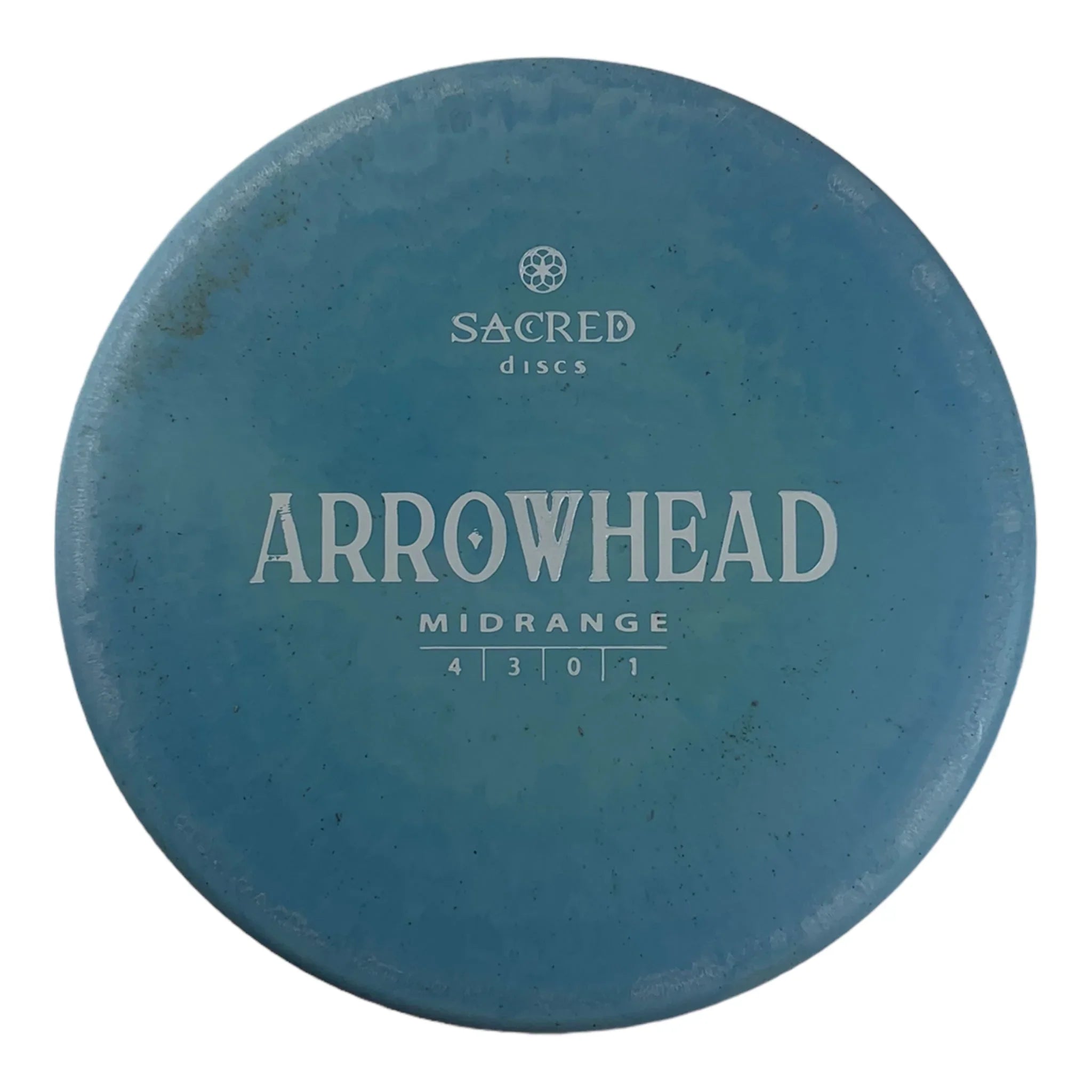 Sacred Discs Arrowhead | Aroma Blend | Blue/White 172g Disc Golf
