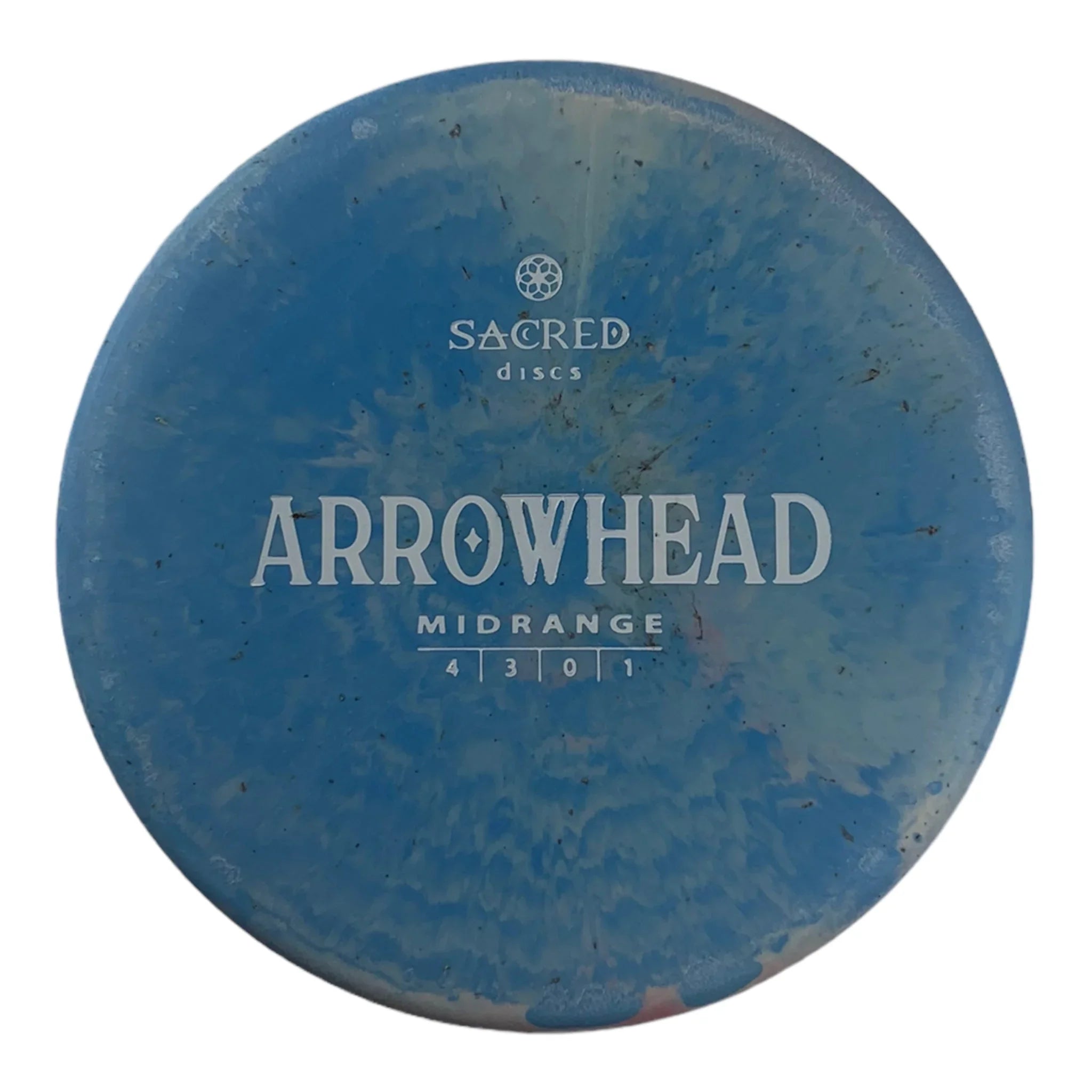 Sacred Discs Arrowhead | Aroma Blend | Blue/White 172g Disc Golf