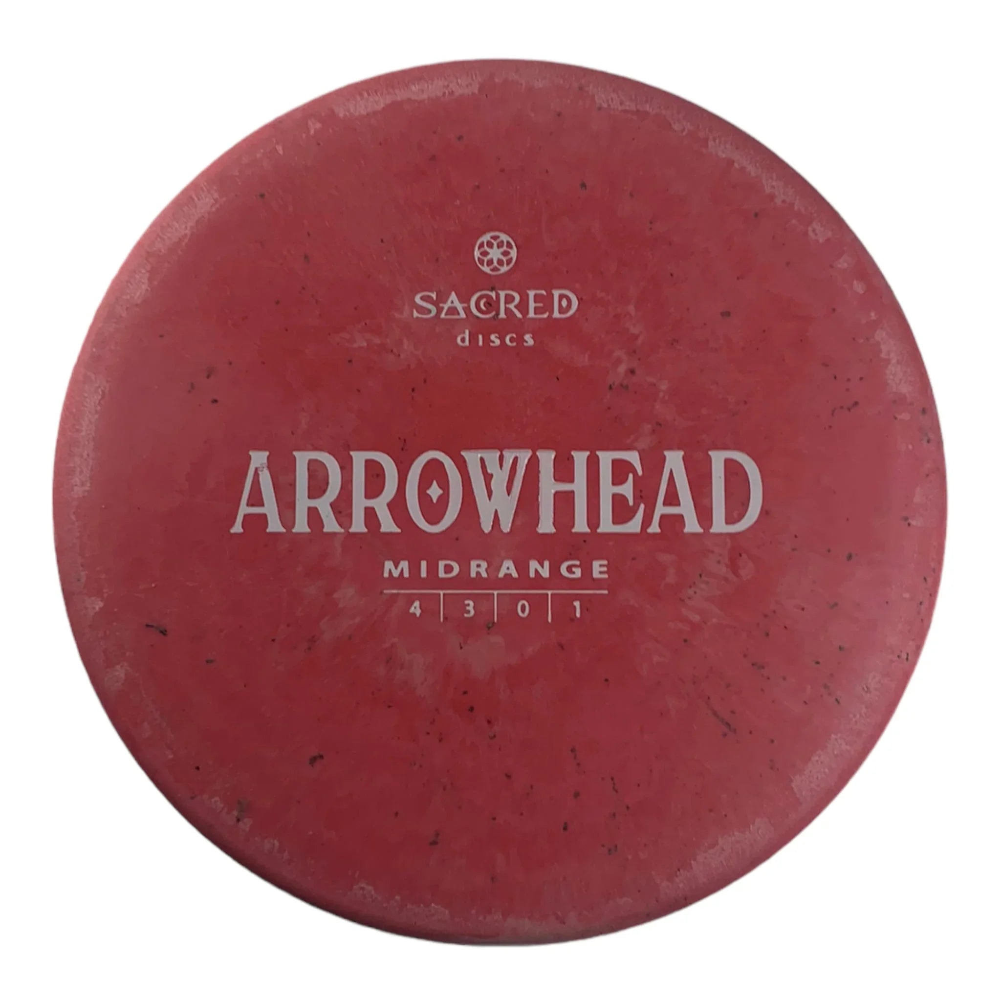 Sacred Discs Arrowhead | Aroma Blend | Pink/White 172g Disc Golf