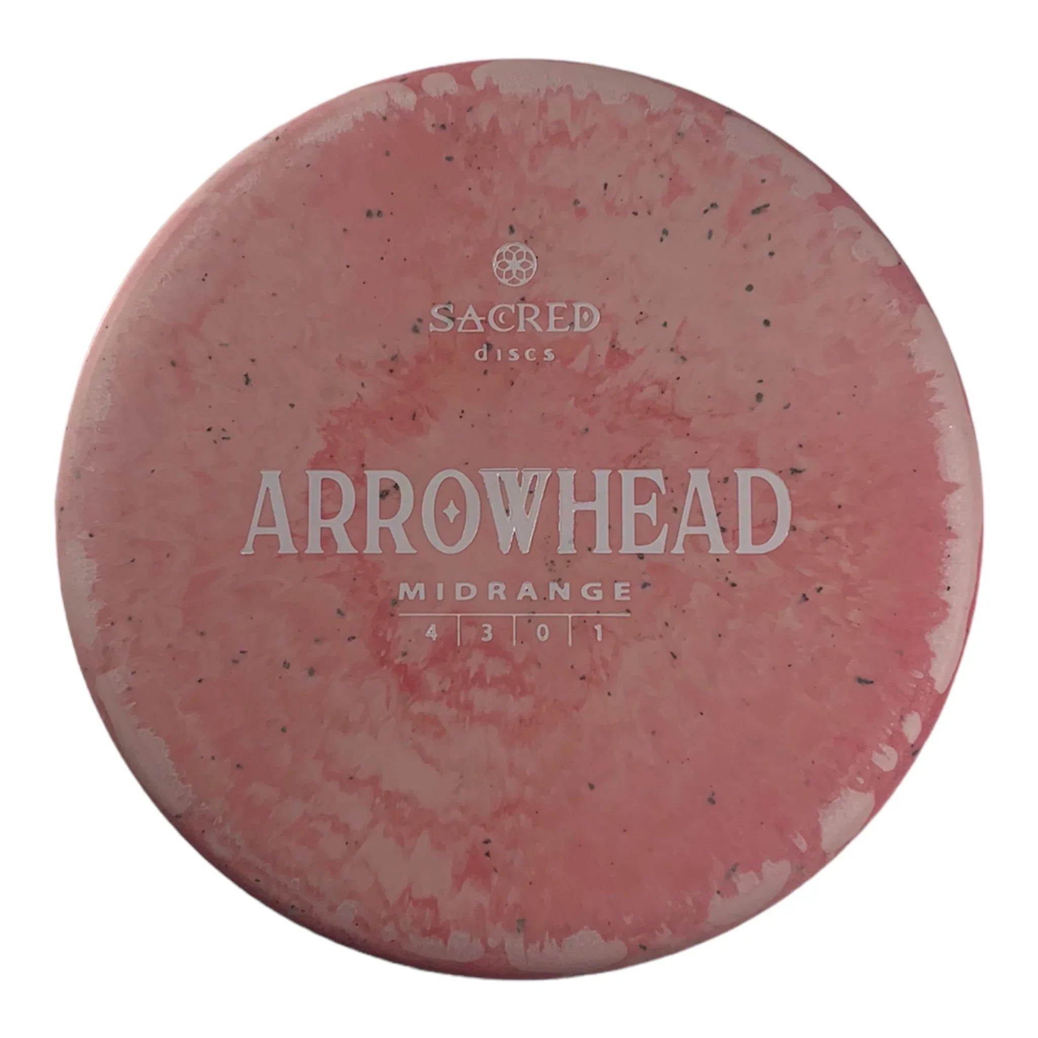 Sacred Discs Arrowhead | Aroma Blend | Pink/White 172g Disc Golf