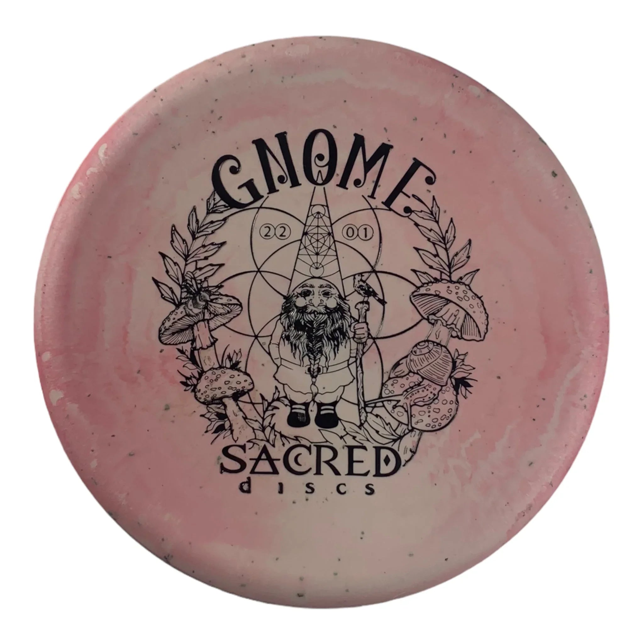 Sacred Discs Gnome | Aroma Blend | Pink/Black 175g Disc Golf
