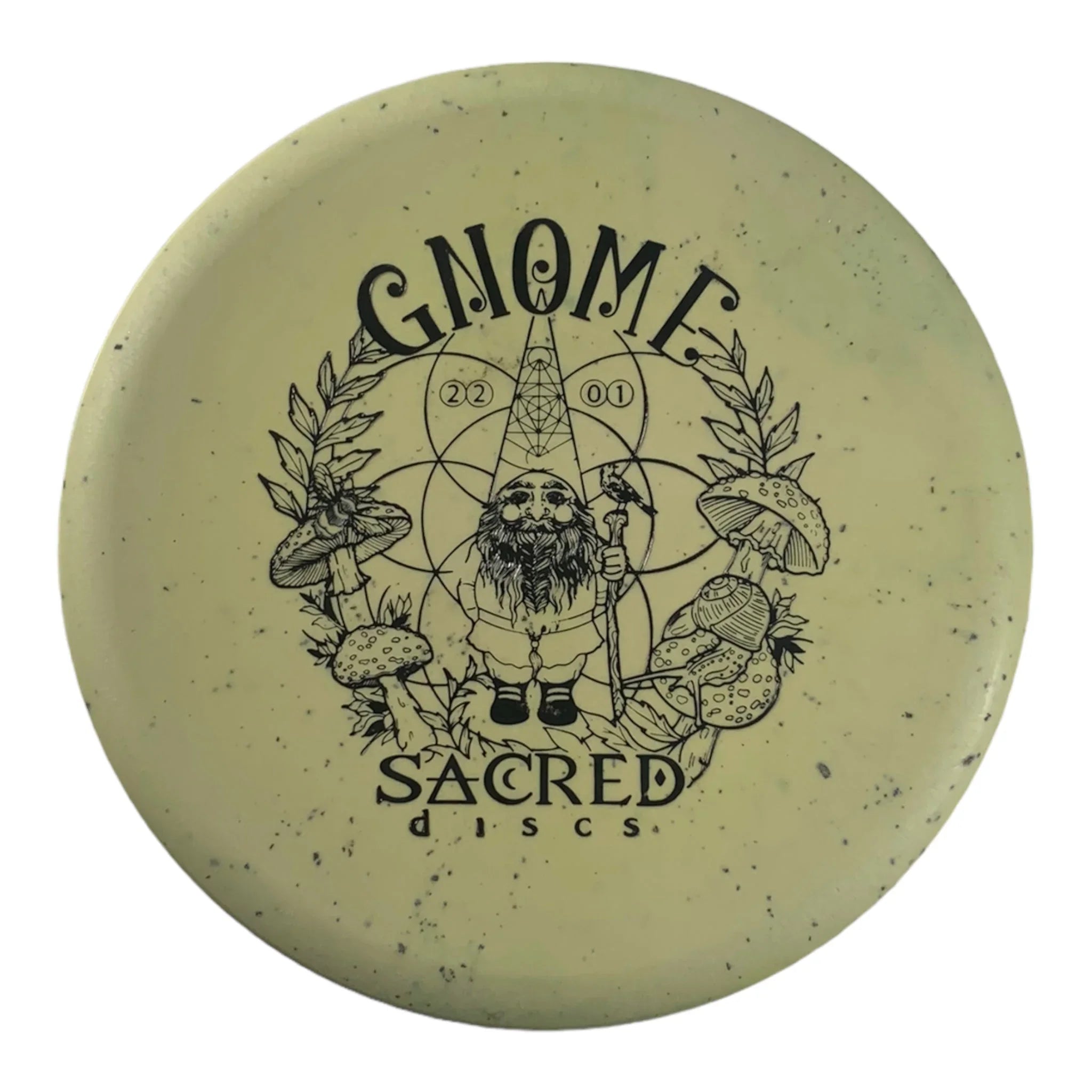 Sacred Discs Gnome | Aroma Blend | Yellow/Black 175g Disc Golf