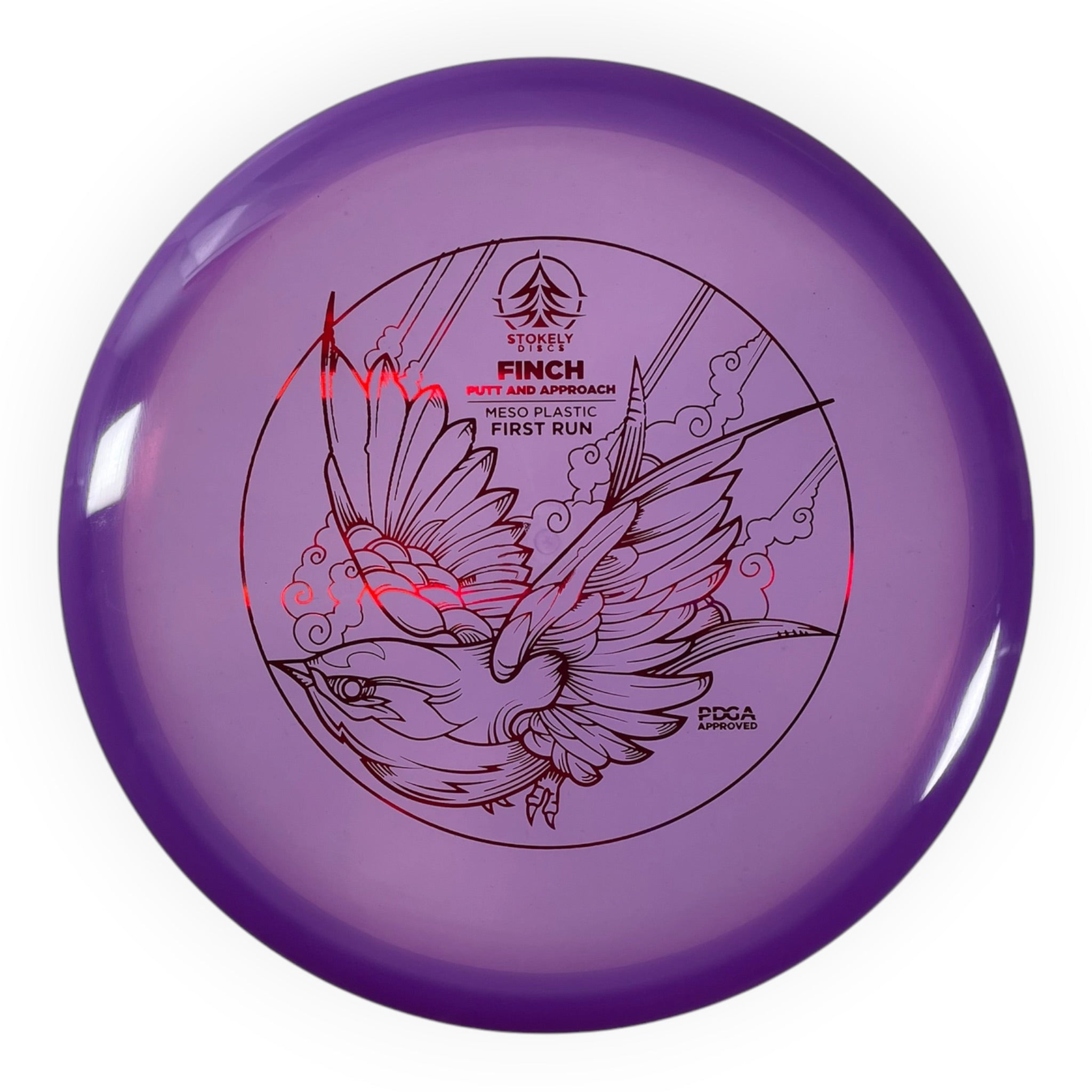 Stokely Discs Finch | Meso | Purple/Red Holo 172g (First Run) Disc Golf