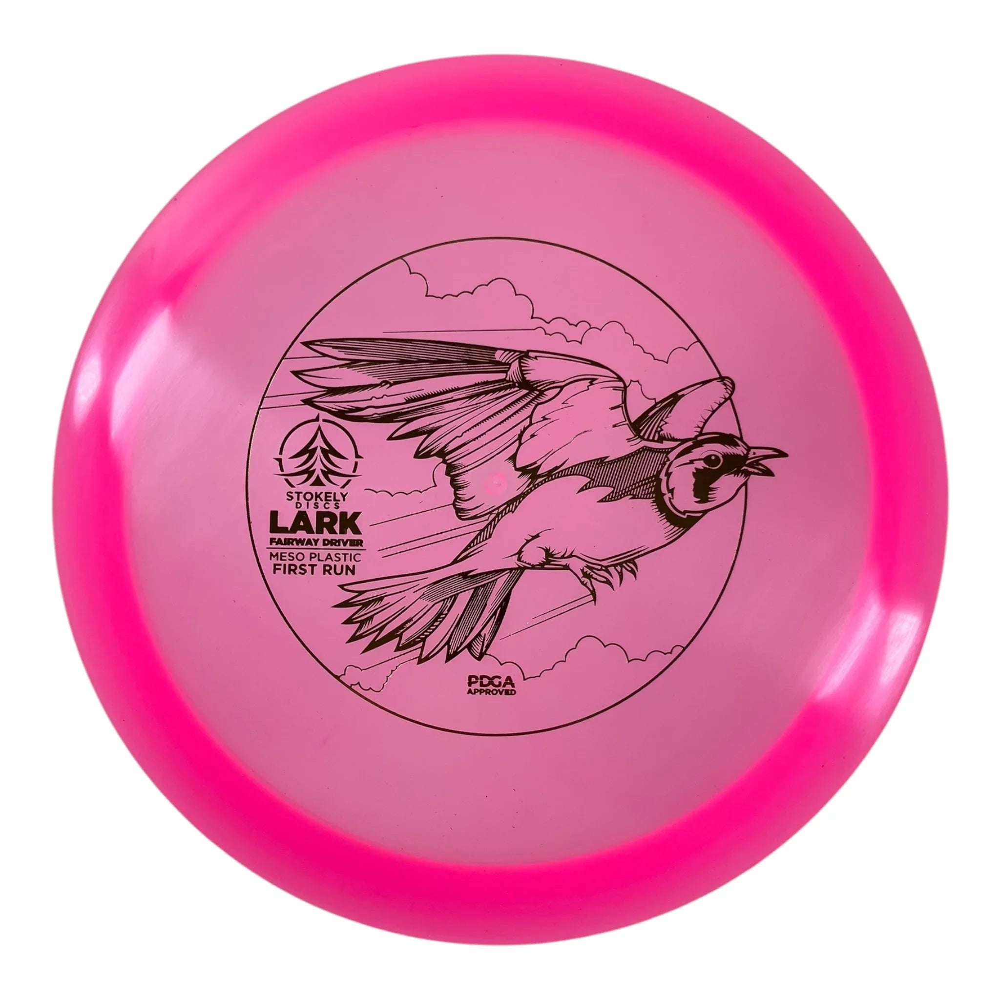Stokely Discs Lark | Meso | Pink/Gold 168g (First Run) Disc Golf