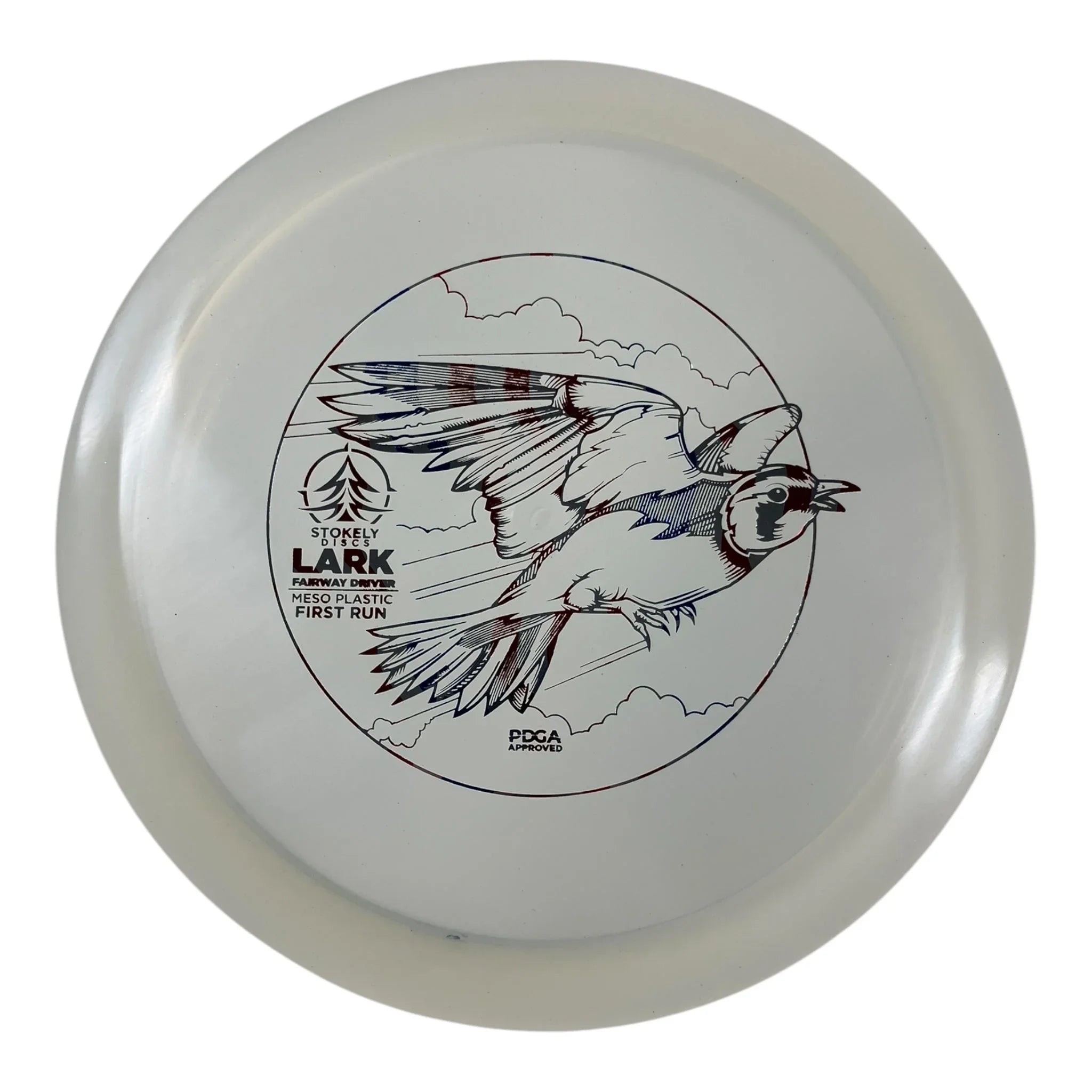 Stokely Discs Lark | Meso | White/USA 171g (First Run) Disc Golf