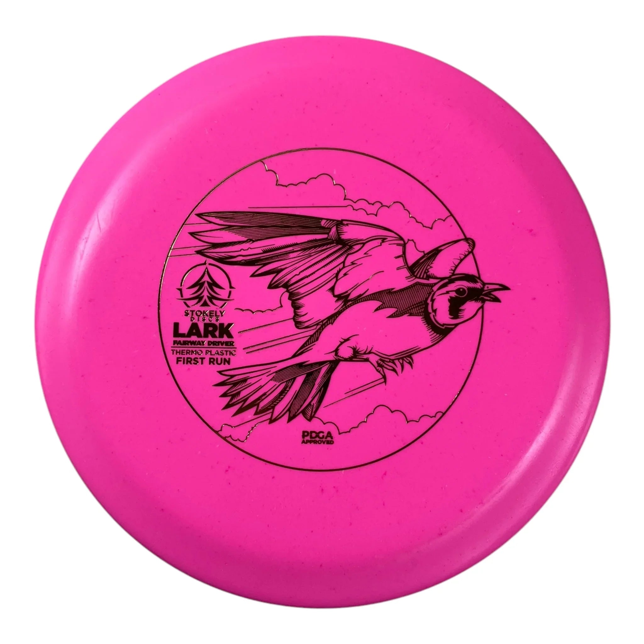 Stokely Discs Lark | Thermo | Pink/Gold 172g (First Run) Disc Golf