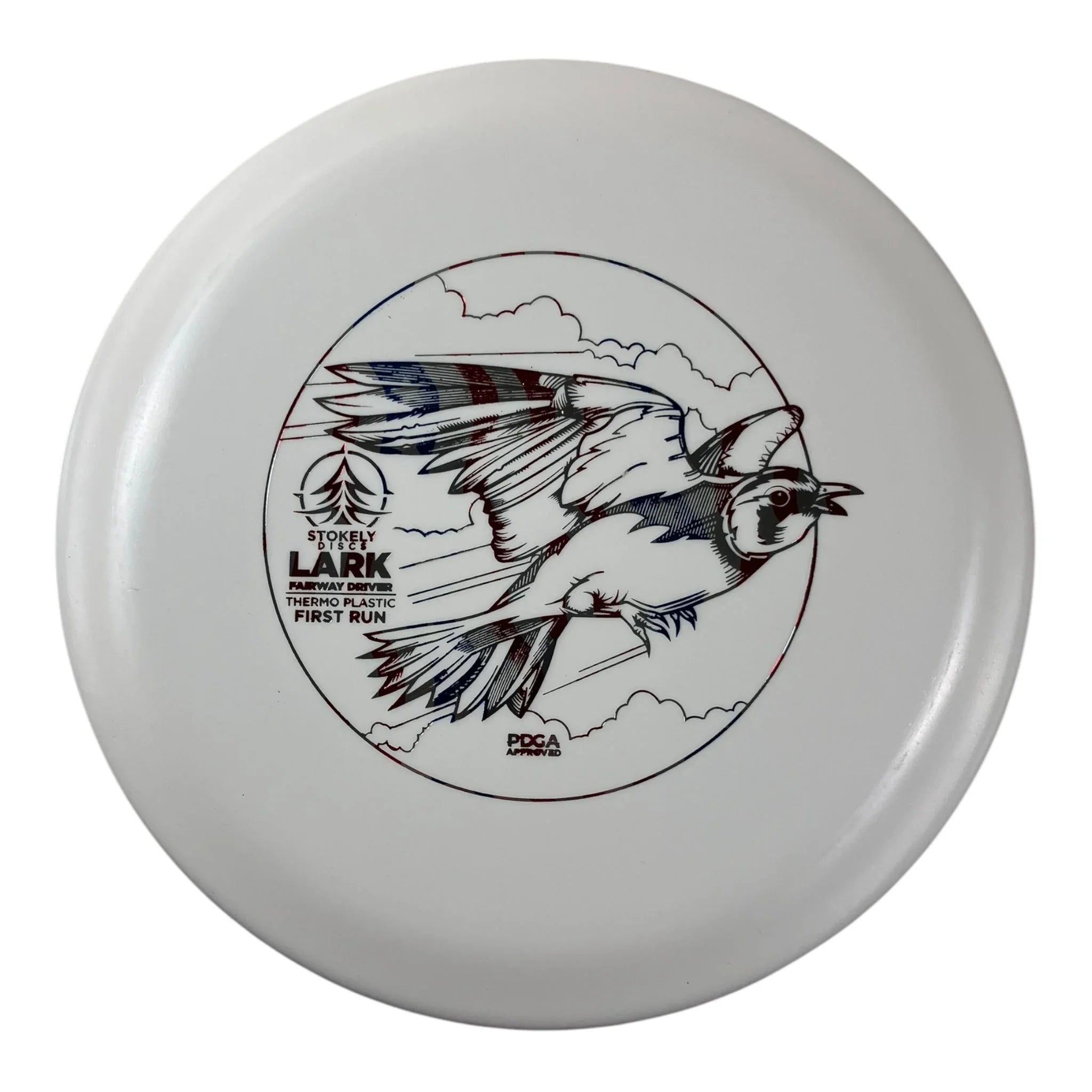 Stokely Discs Lark | Thermo | White/USA 172g (First Run) Disc Golf
