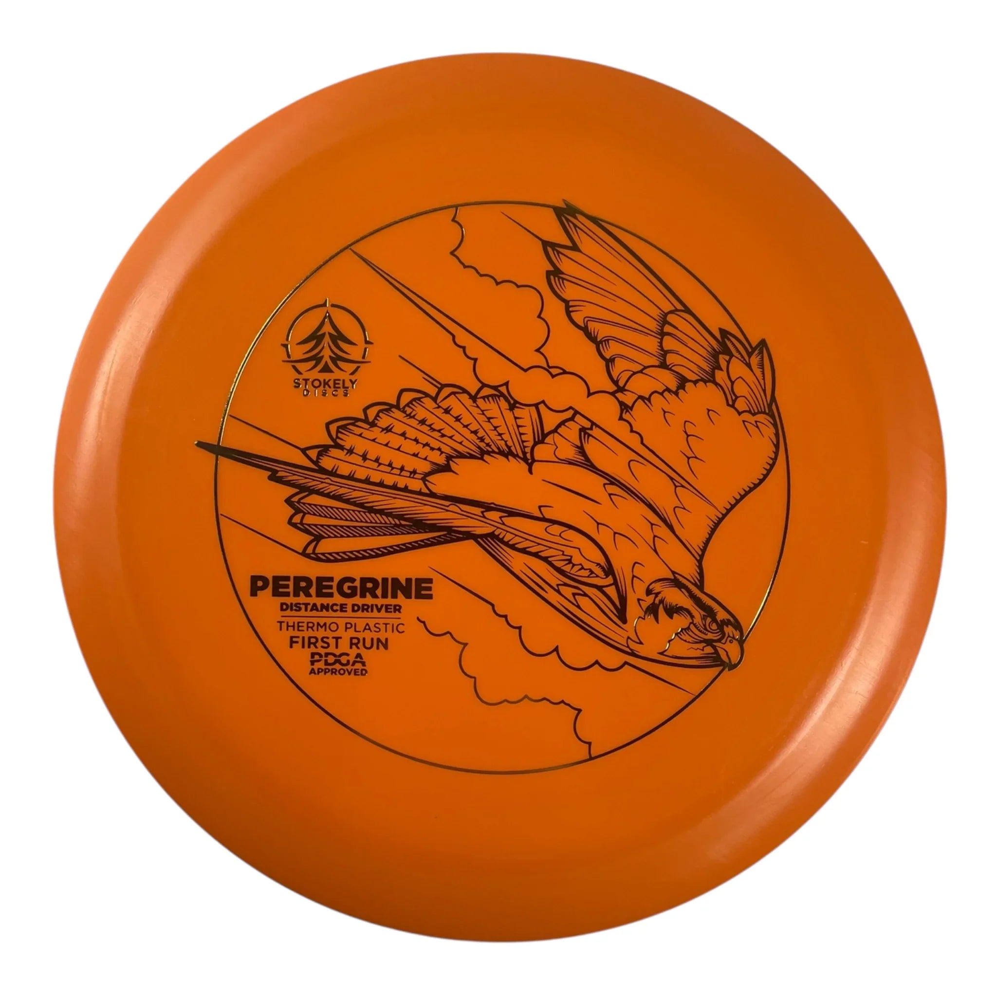 Stokely Discs Peregrine | Thermo | Orange/Gold 173g (First Run) Disc Golf