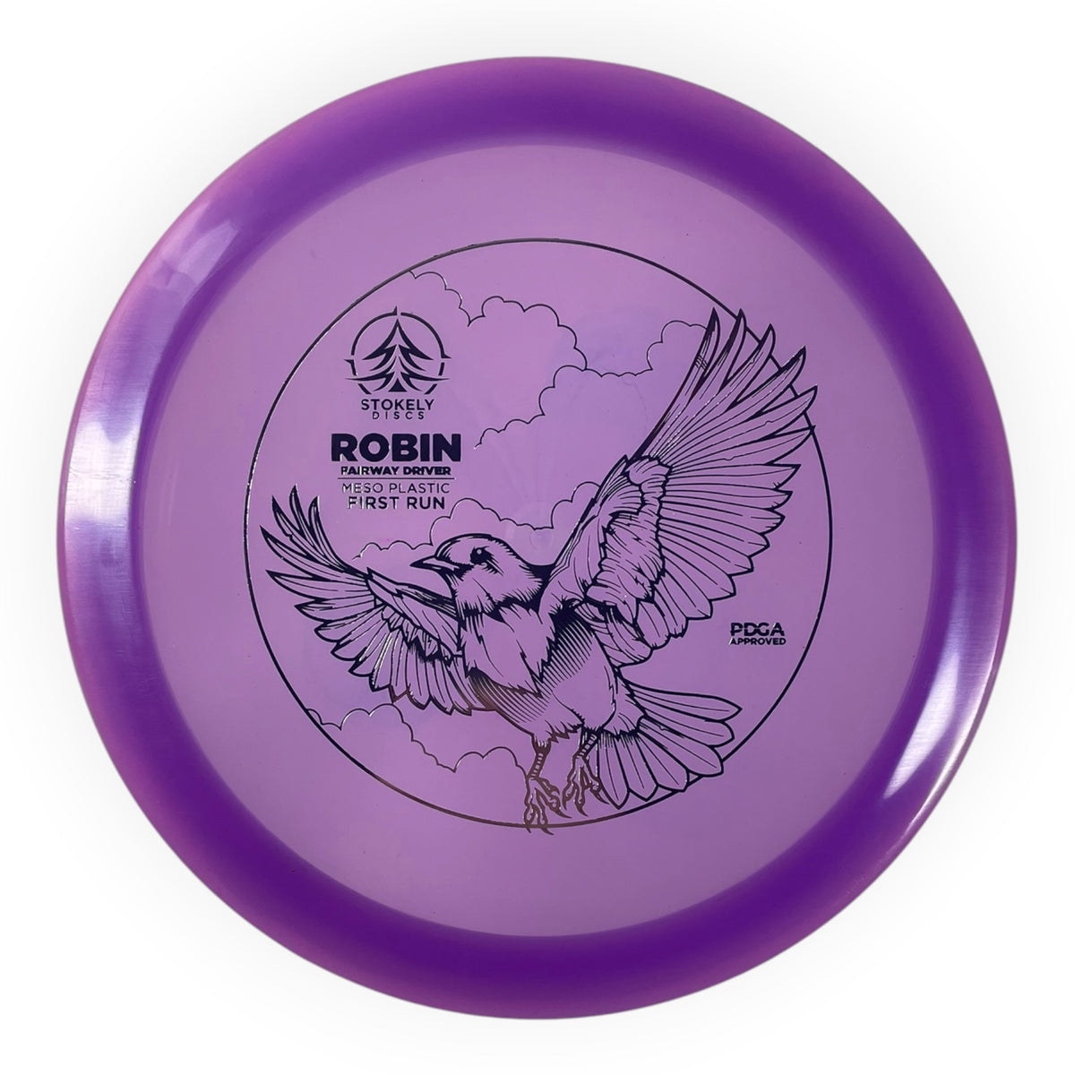 Stokely Discs Robin | Meso | Purple/Silver 170g (First Run) Disc Golf