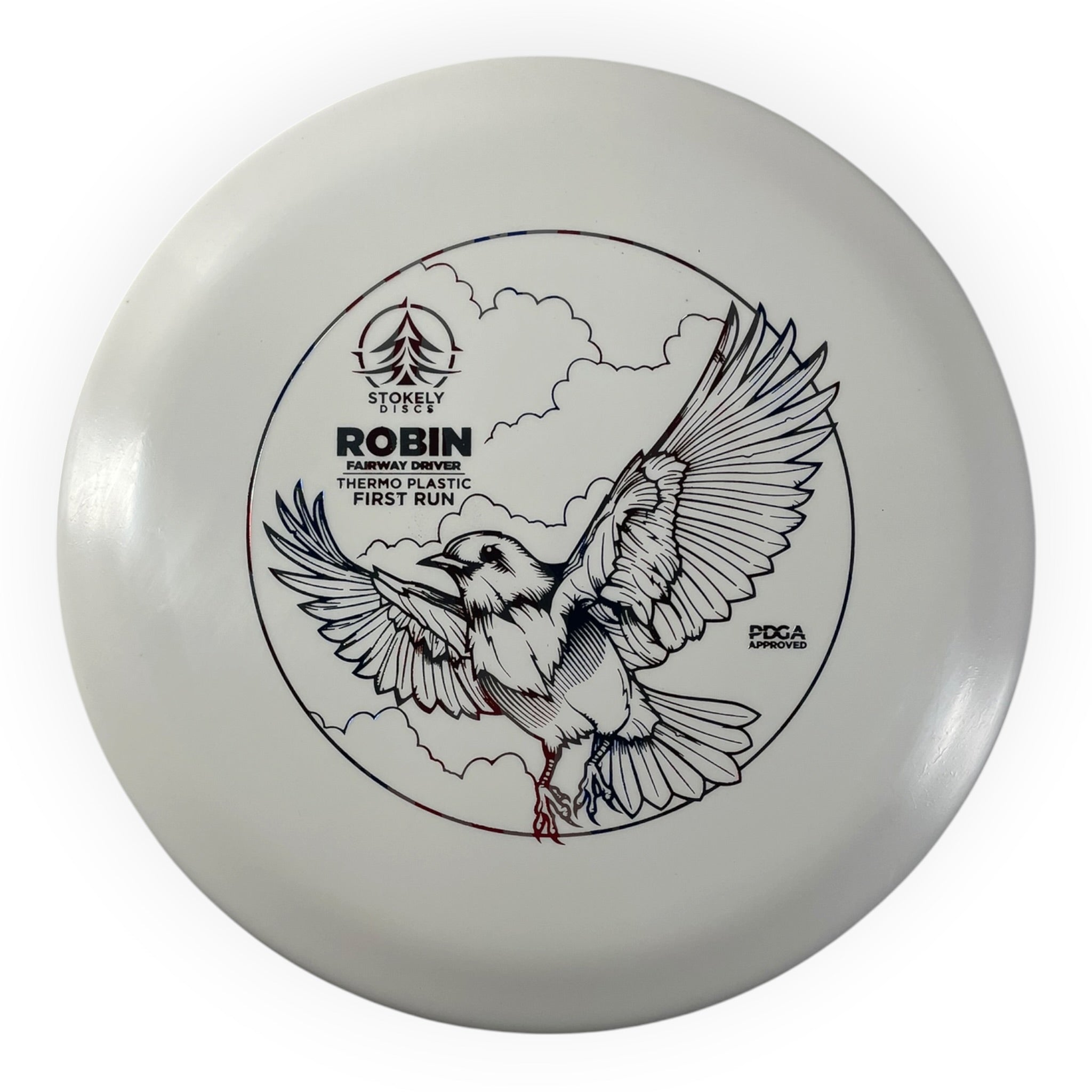 Stokely Discs Robin | Thermo | White/USA 170g (First Run) Disc Golf