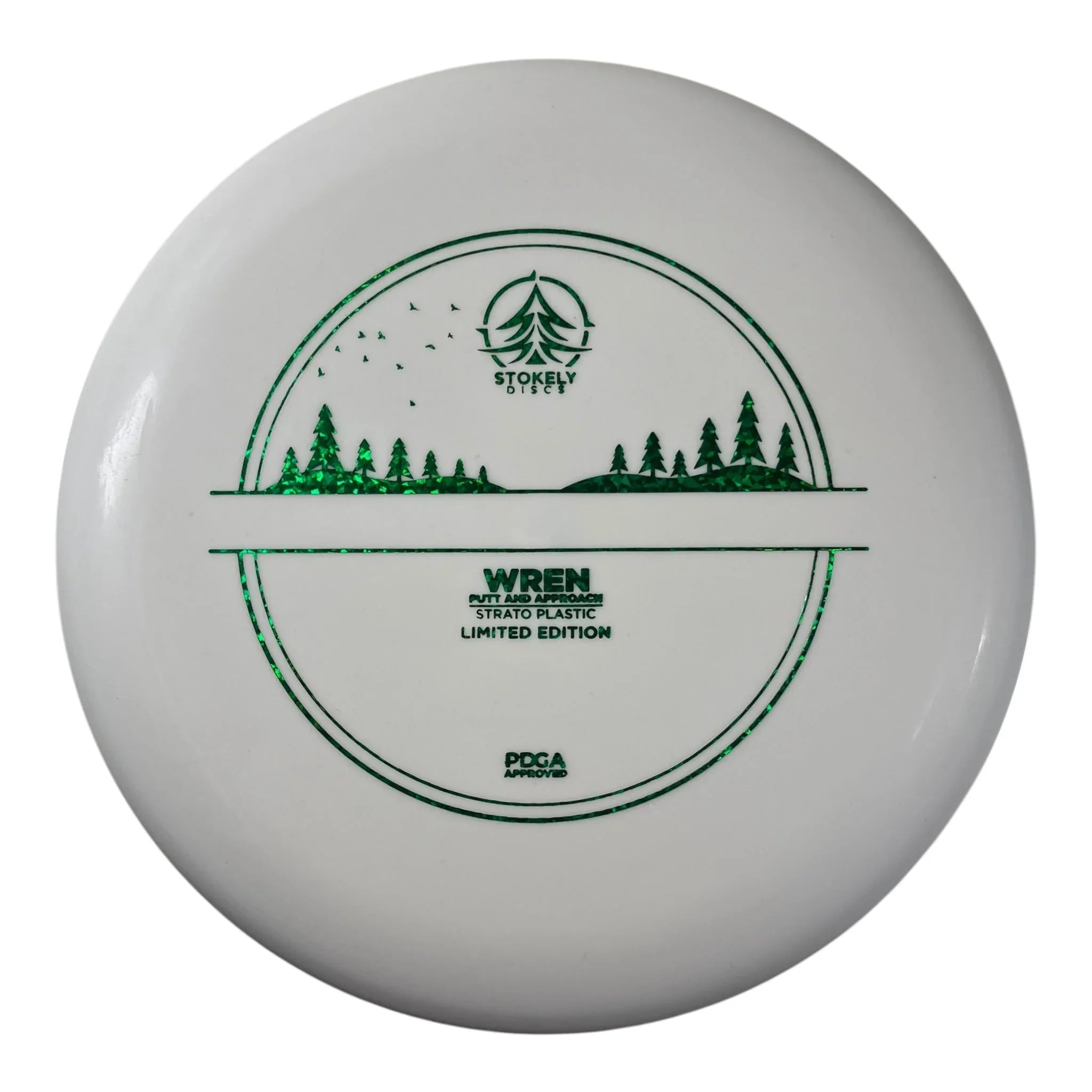 Stokely Discs Wren | Strato | White/Green 175g (Limited Edition) Disc Golf