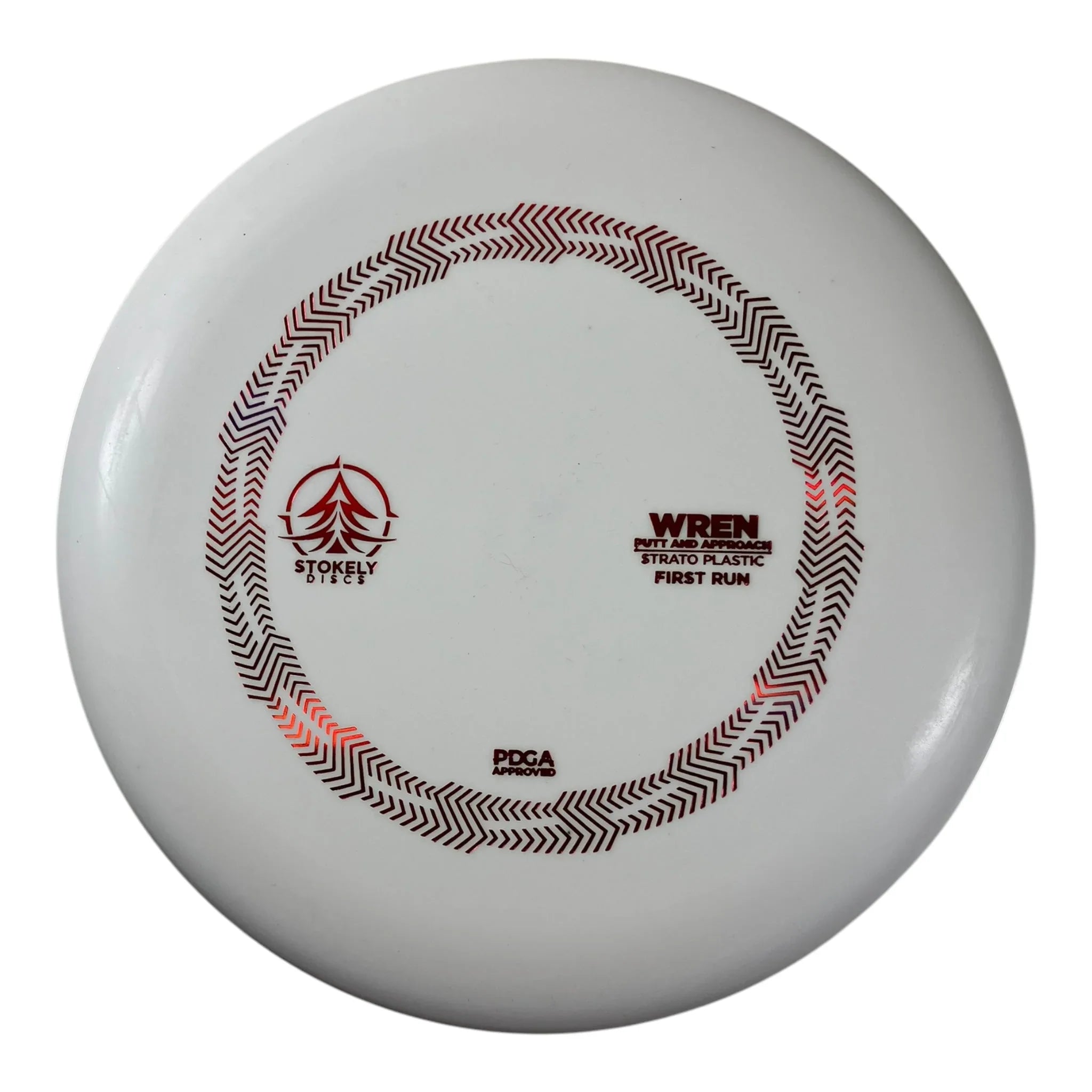 Stokely Discs Wren | Strato | White/Red 172g Disc Golf