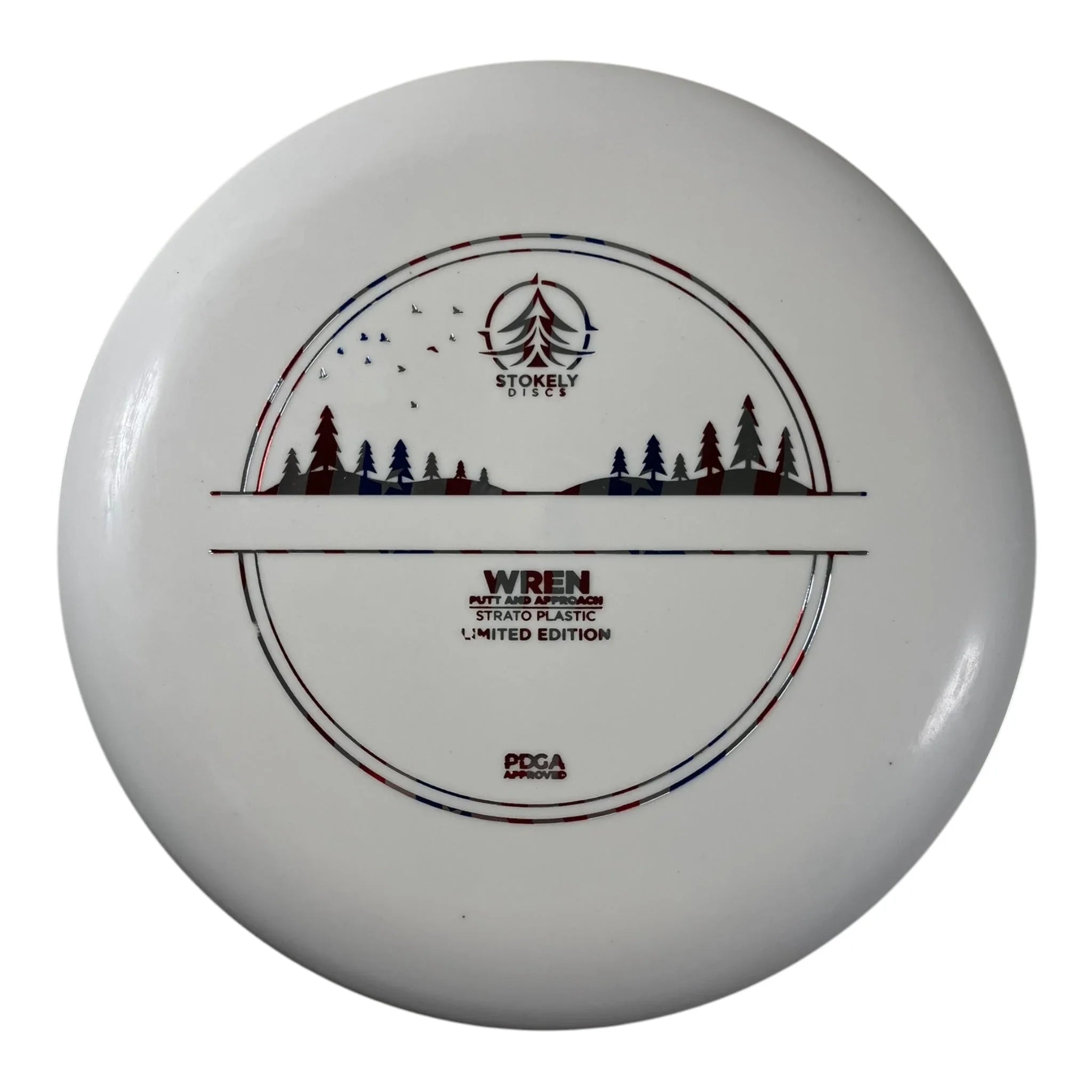 Stokely Discs Wren | Strato | White/USA 175g (Limited Edition) Disc Golf