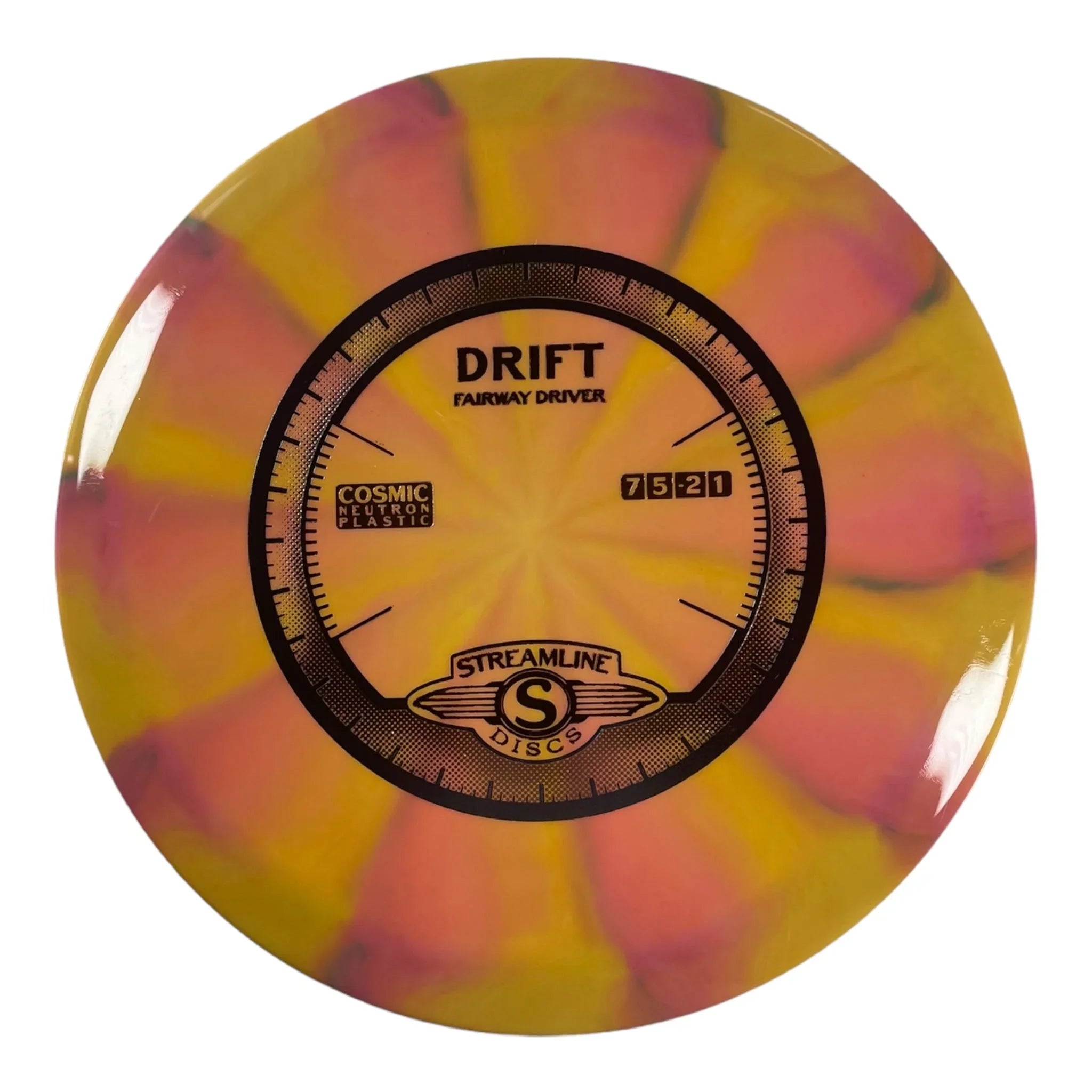 Streamline Discs Drift | Cosmic Neutron | Yellow/Blue 175g Disc Golf