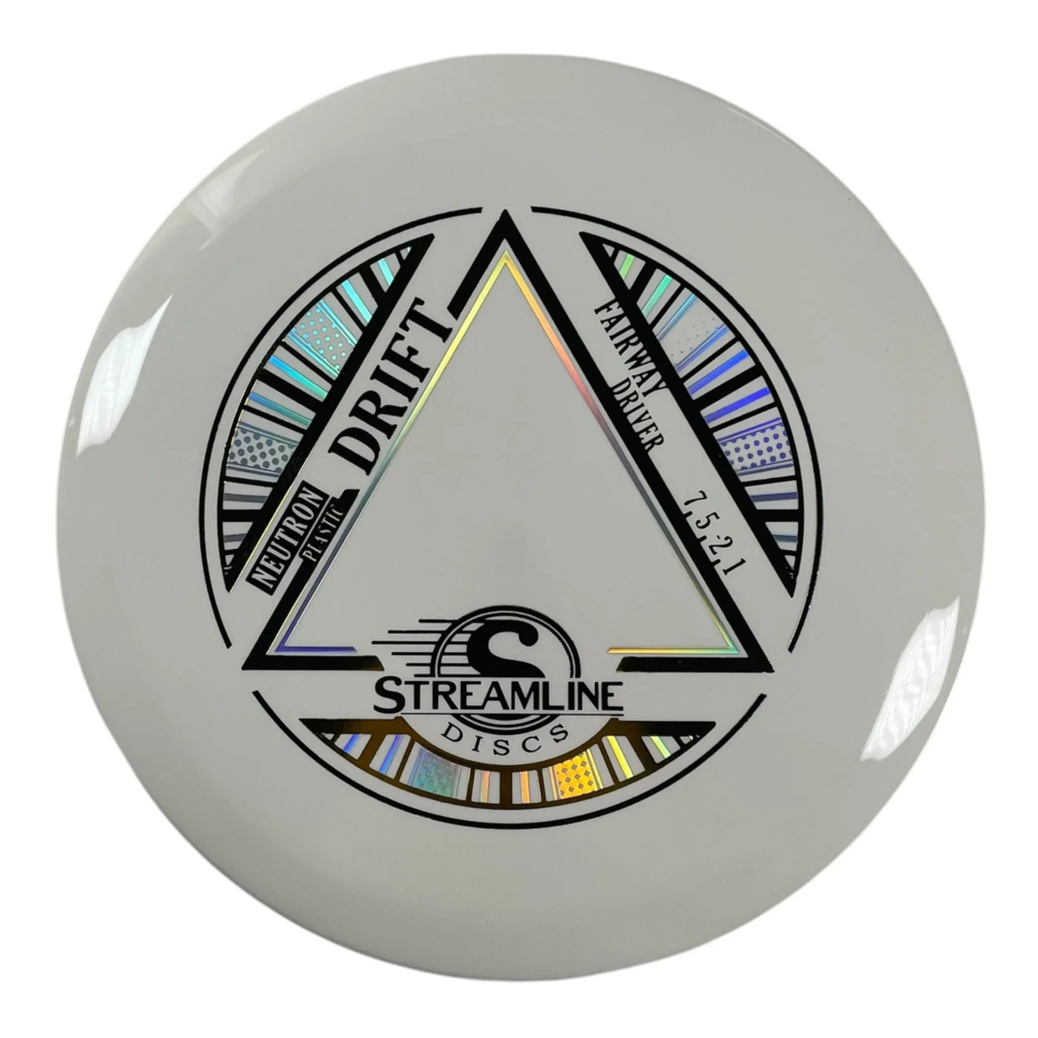 Streamline Discs Drift | Neutron | White/Gold 168g Disc Golf