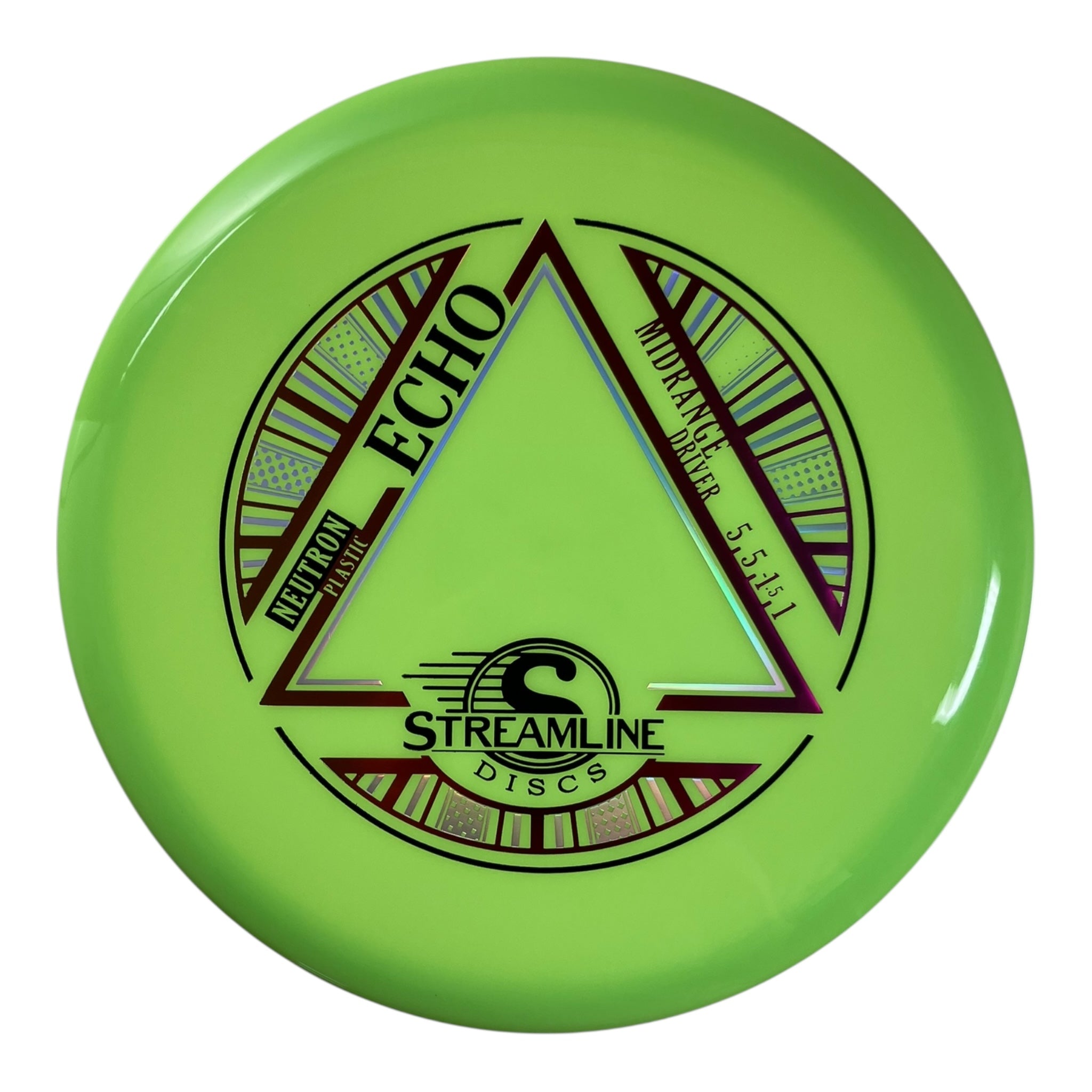 Streamline Discs Echo | Neutron | Green/Orange 174g Disc Golf