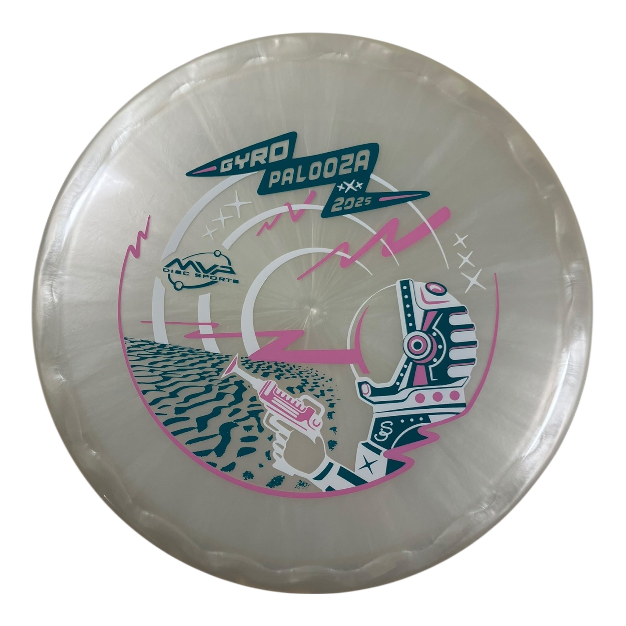 Streamline Discs Echo | Plasma | Cream/Pink/Teal 176-177g (Gyropalooza 2025) Disc Golf
