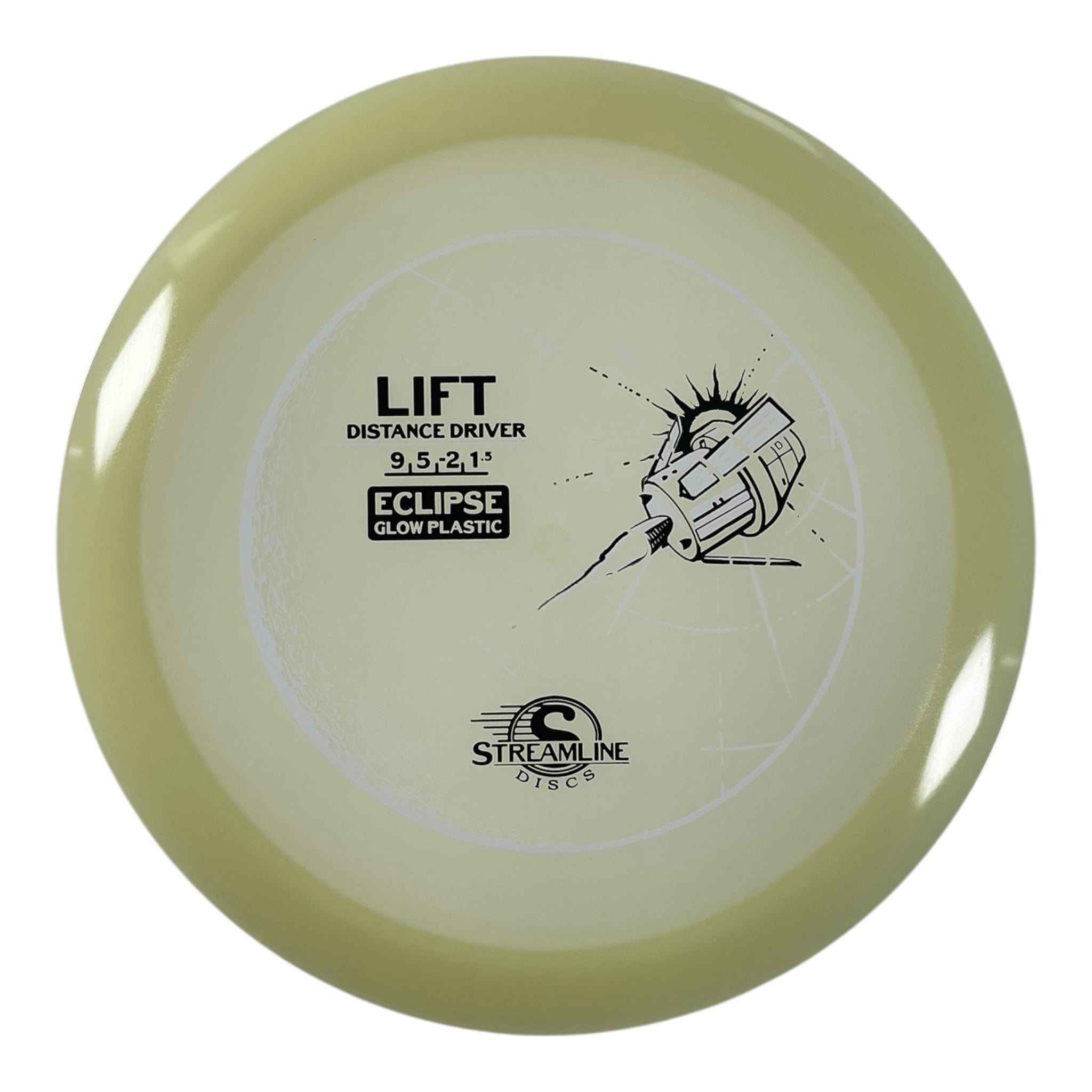 Streamline Discs Lift | Eclipse | Glow/Green 174g Disc Golf
